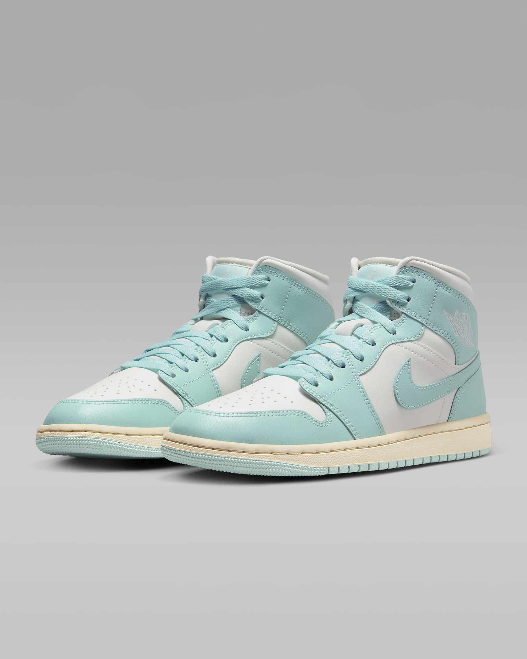 Air Jordan 1 Mid Women's Shoes - Sail/Muslin/Light Dew