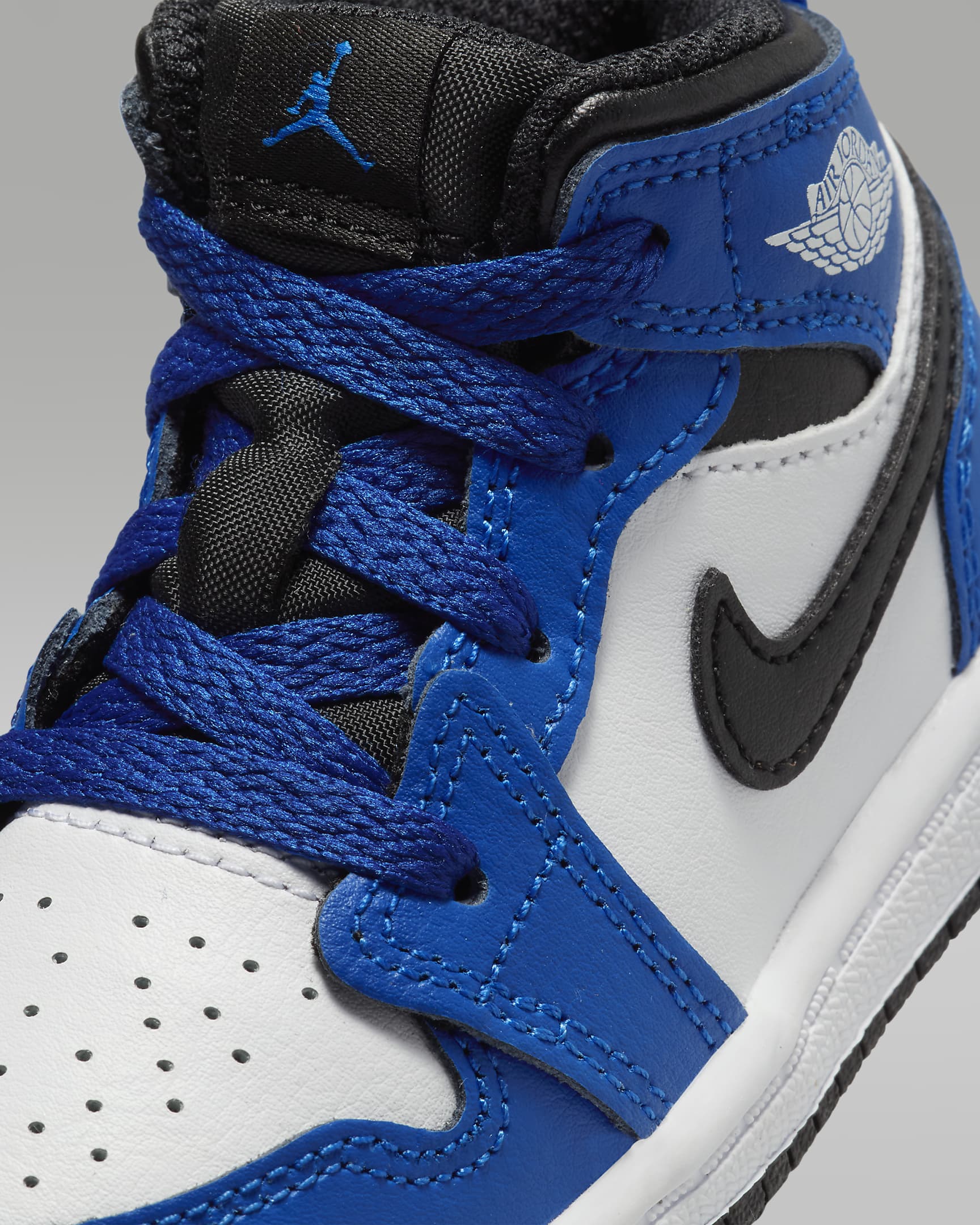 Jordan 1 Mid Schuh für Babys und Kleinkinder - Game Royal/Weiß/Schwarz