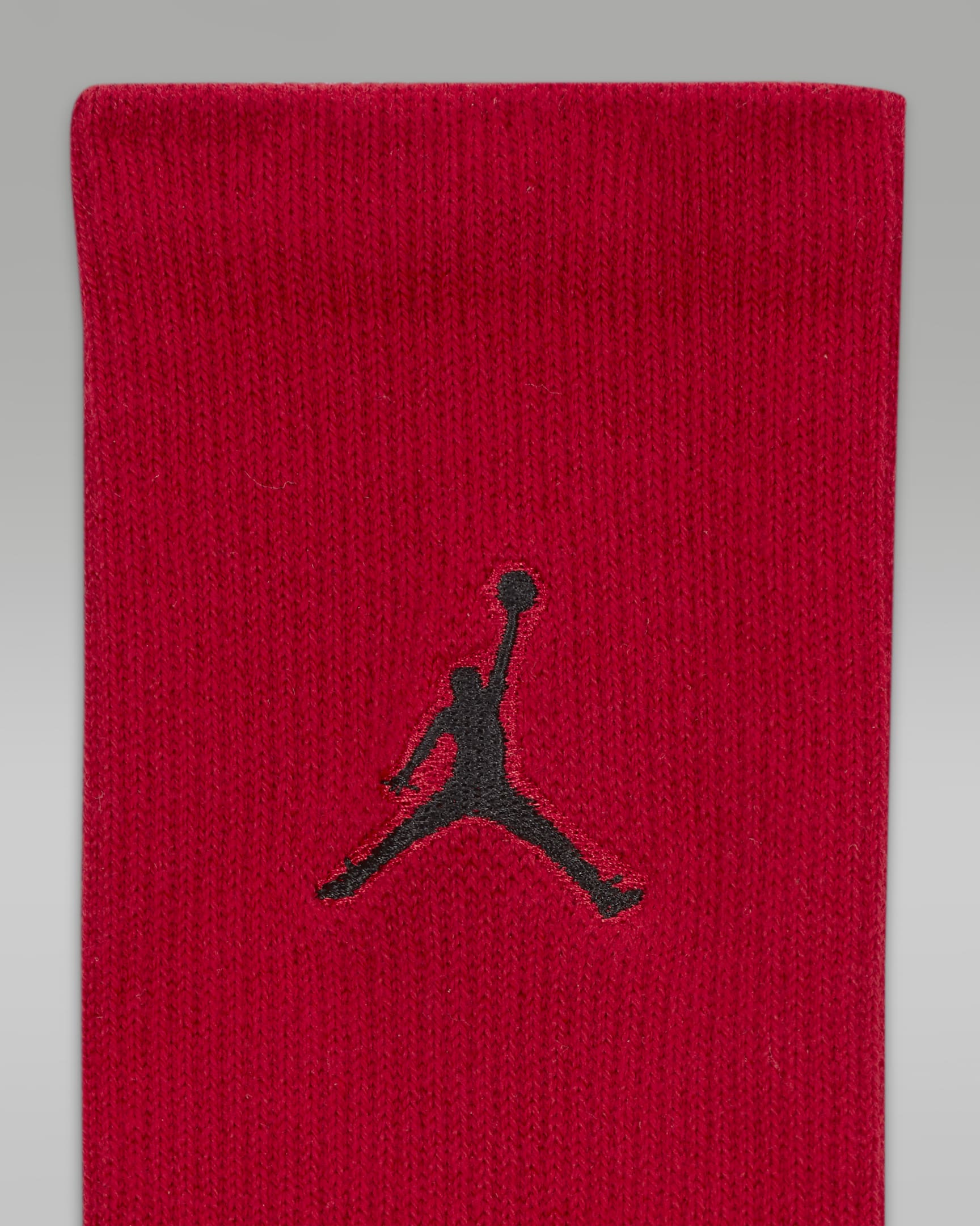 Jordan Flight Crew Basketball Socks - Gym Red/Black