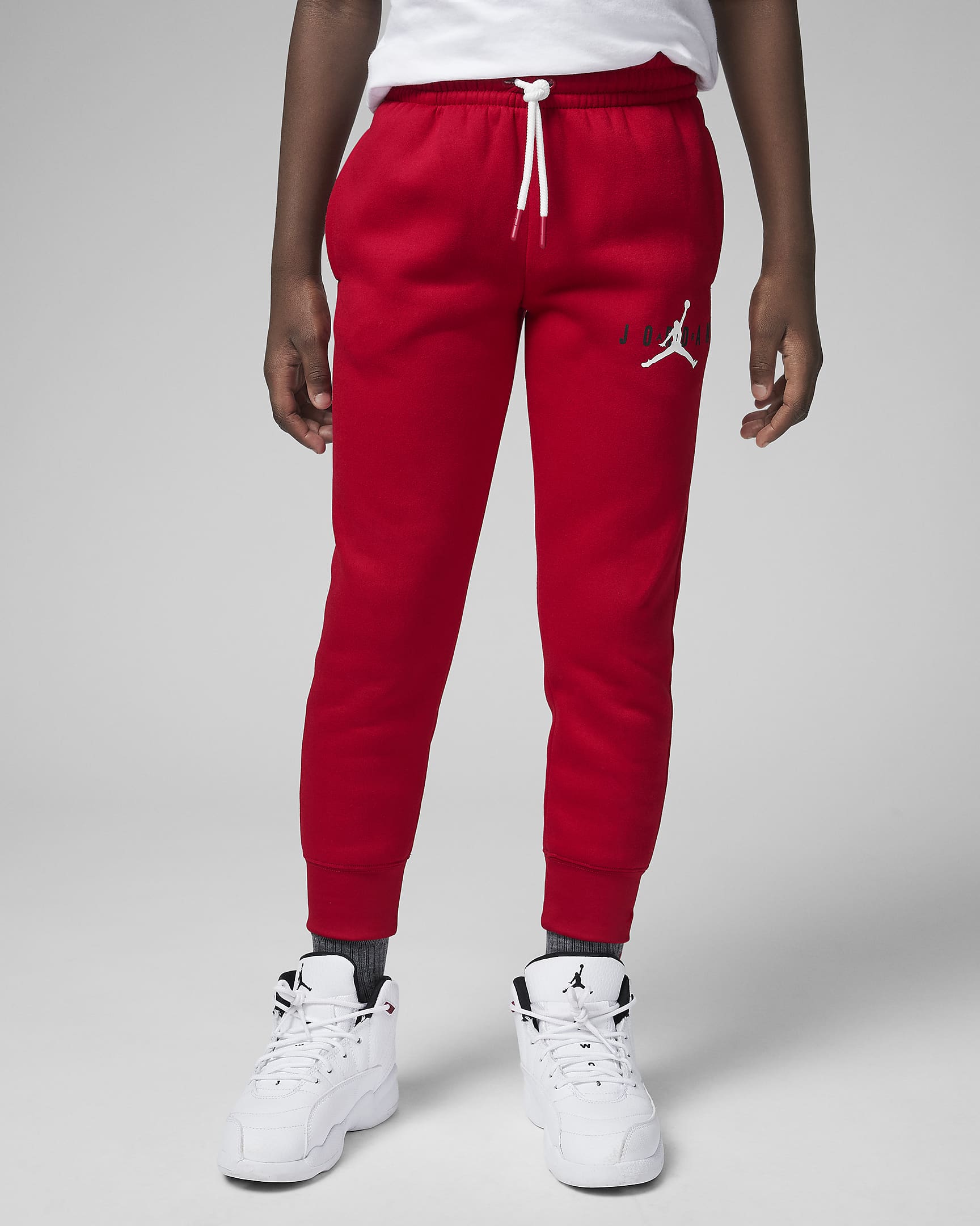 Jordan Younger Kids' Fleece Trousers - Gym Red