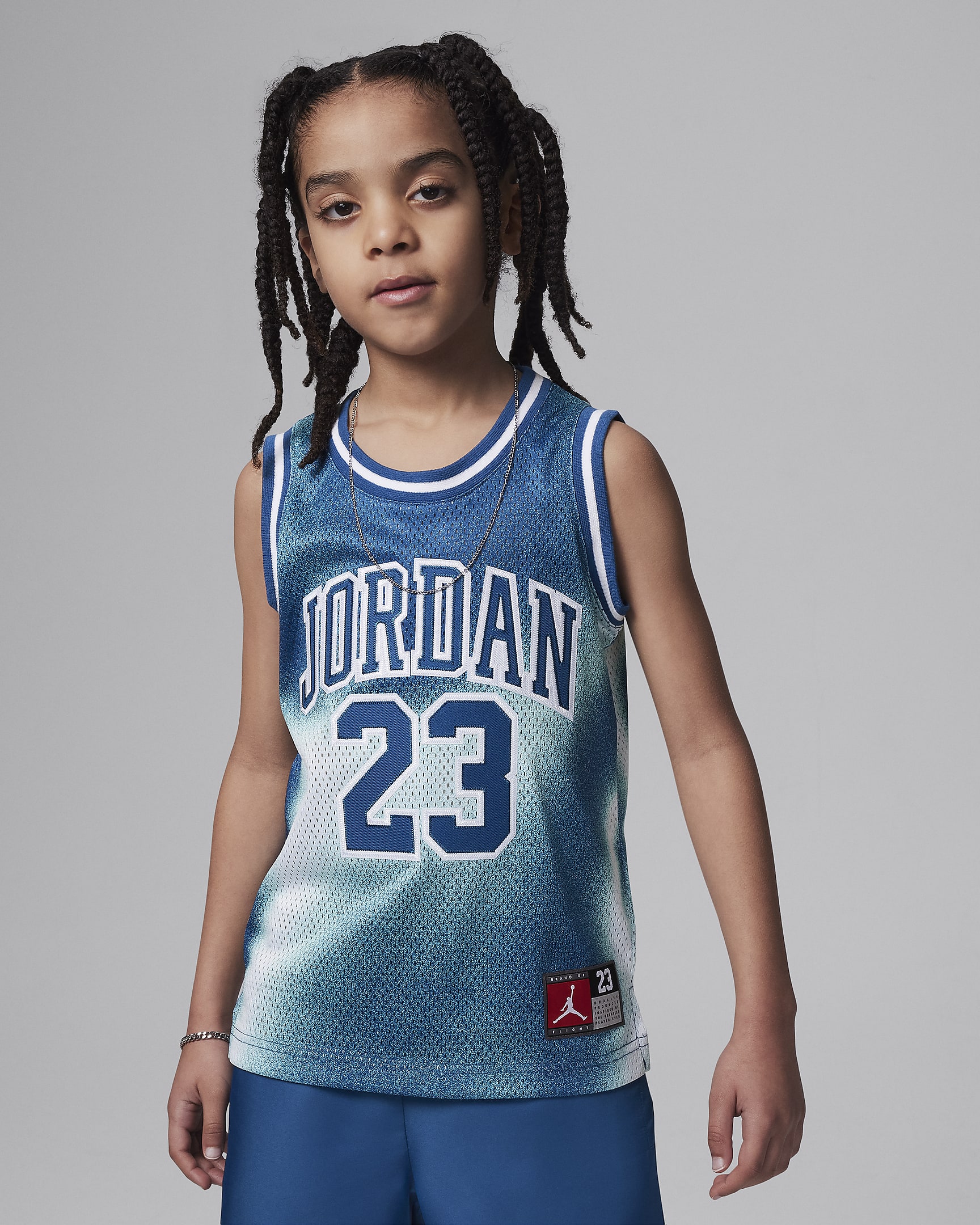 Jordan 23 Little Kids' Printed Jersey - Industrial Blue