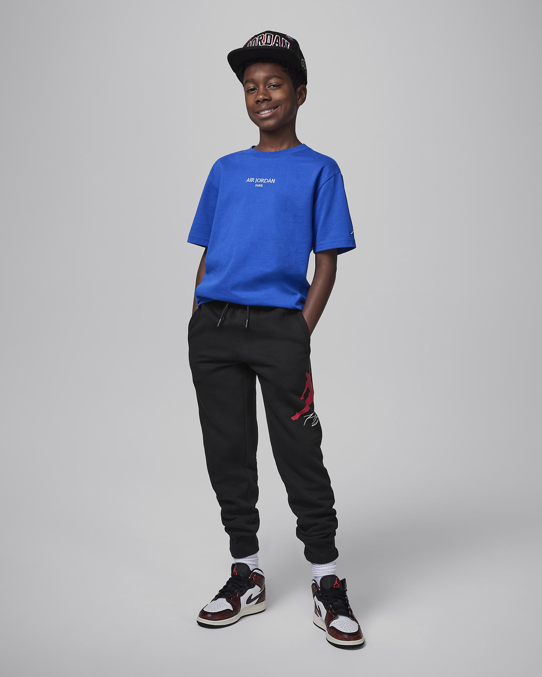 Jordan T-shirt met Air Paris voor kids - Game Royal