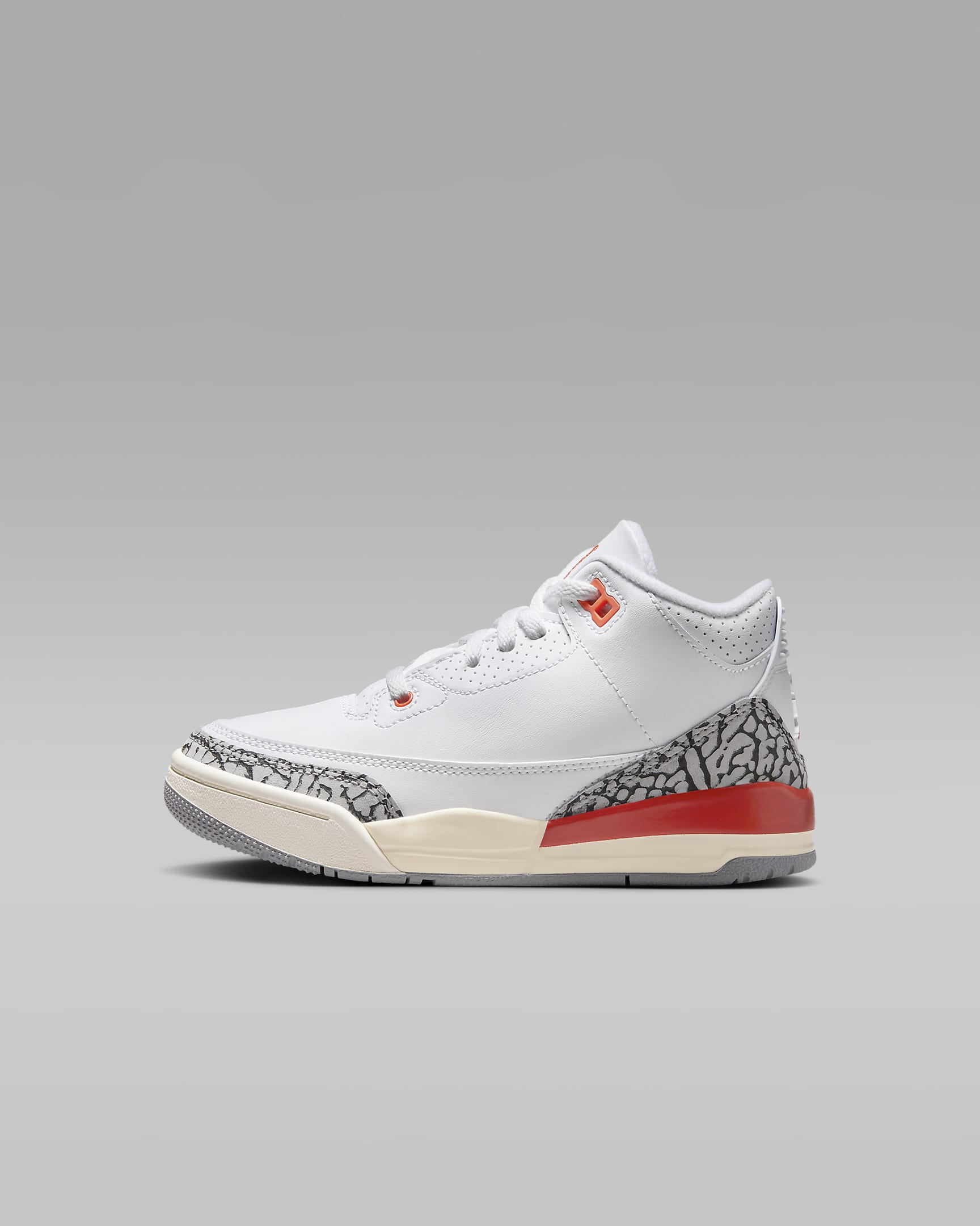 Jordan 3 Retro Little Kids' Shoes - White/Sail/Cement Grey/Cosmic Clay