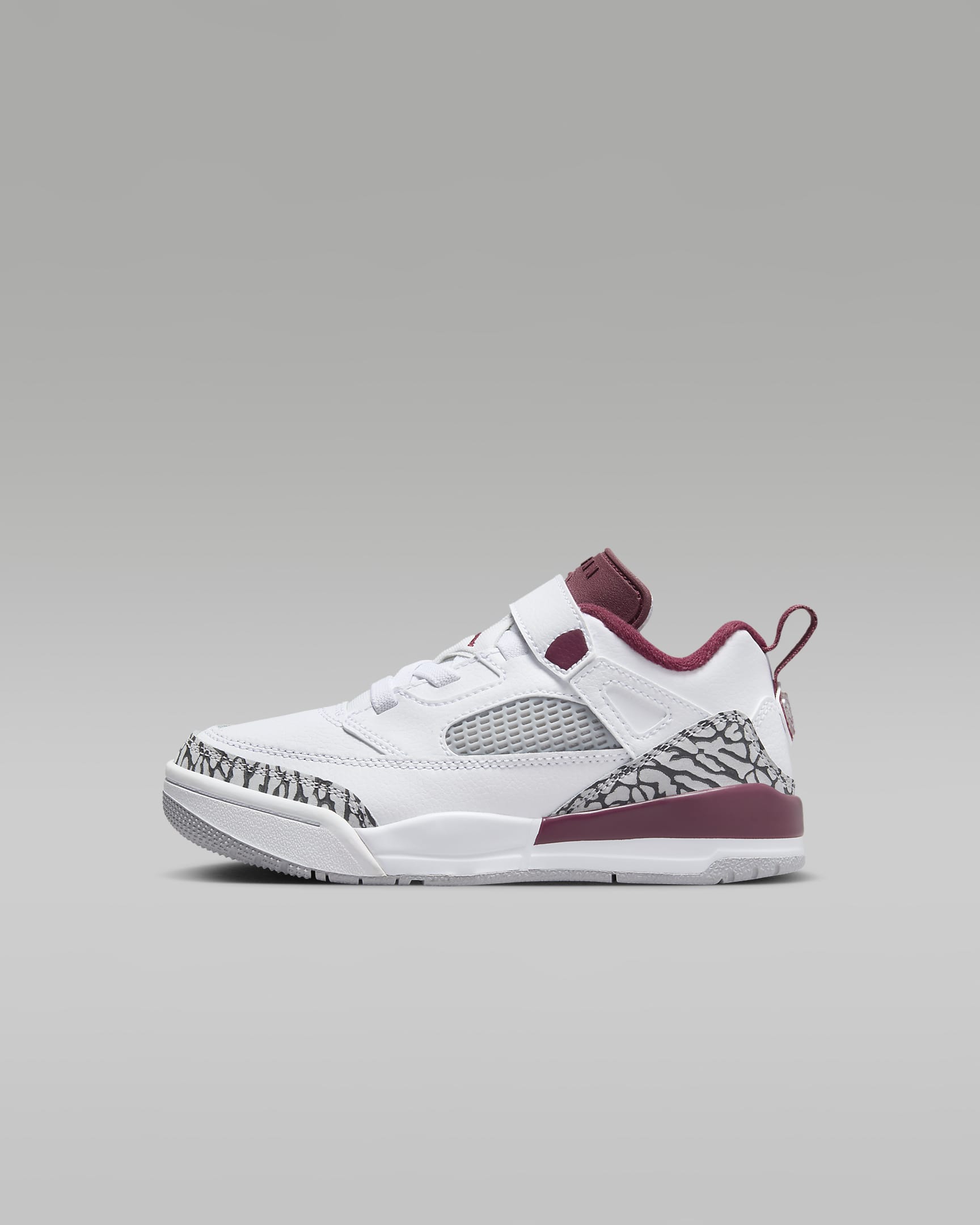 Tenis para niños de preescolar Jordan Spizike Low - Blanco/Gris lobo/Antracita/Rojo team