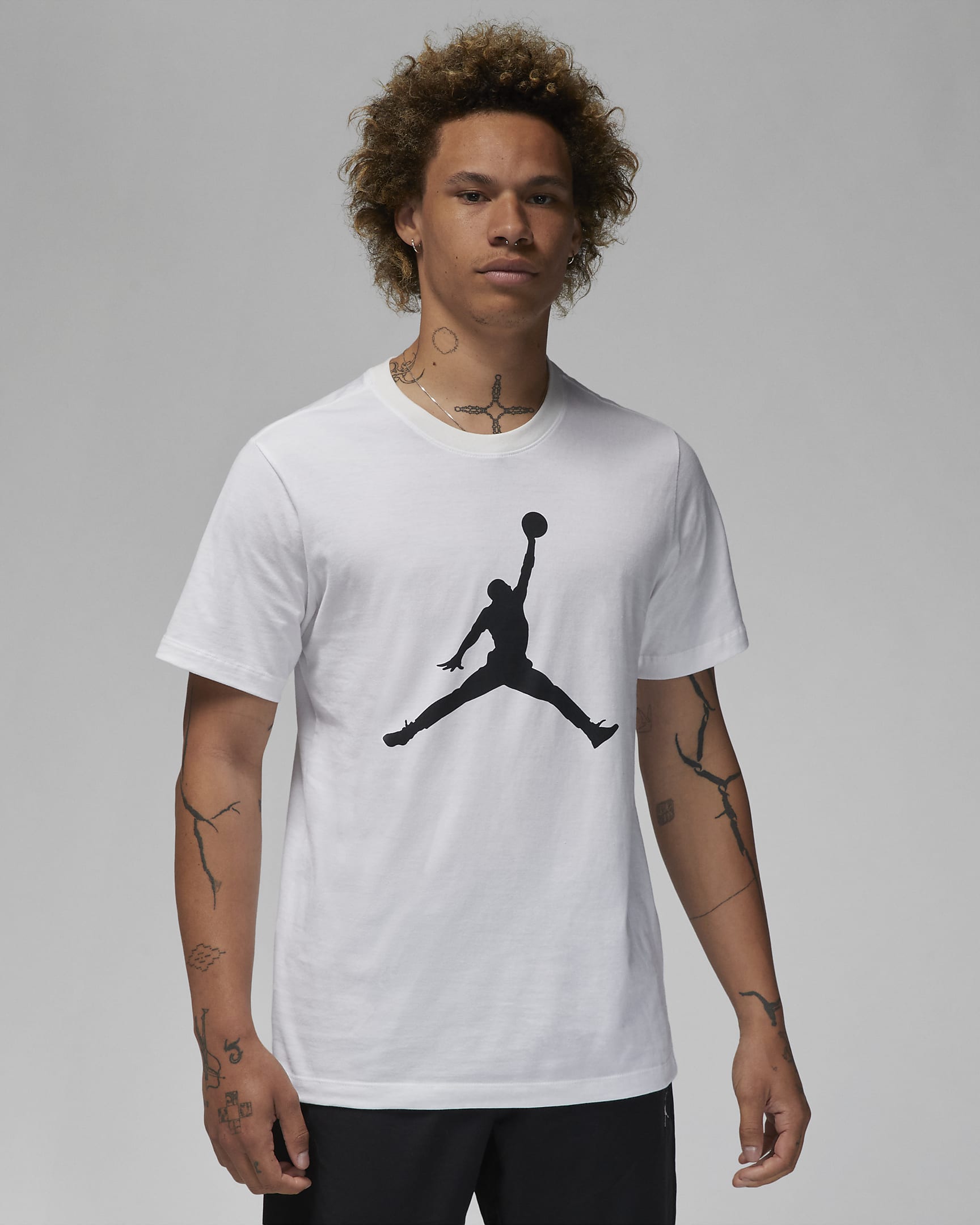 Jordan Jumpman Men's T-Shirt - White/Black/Black