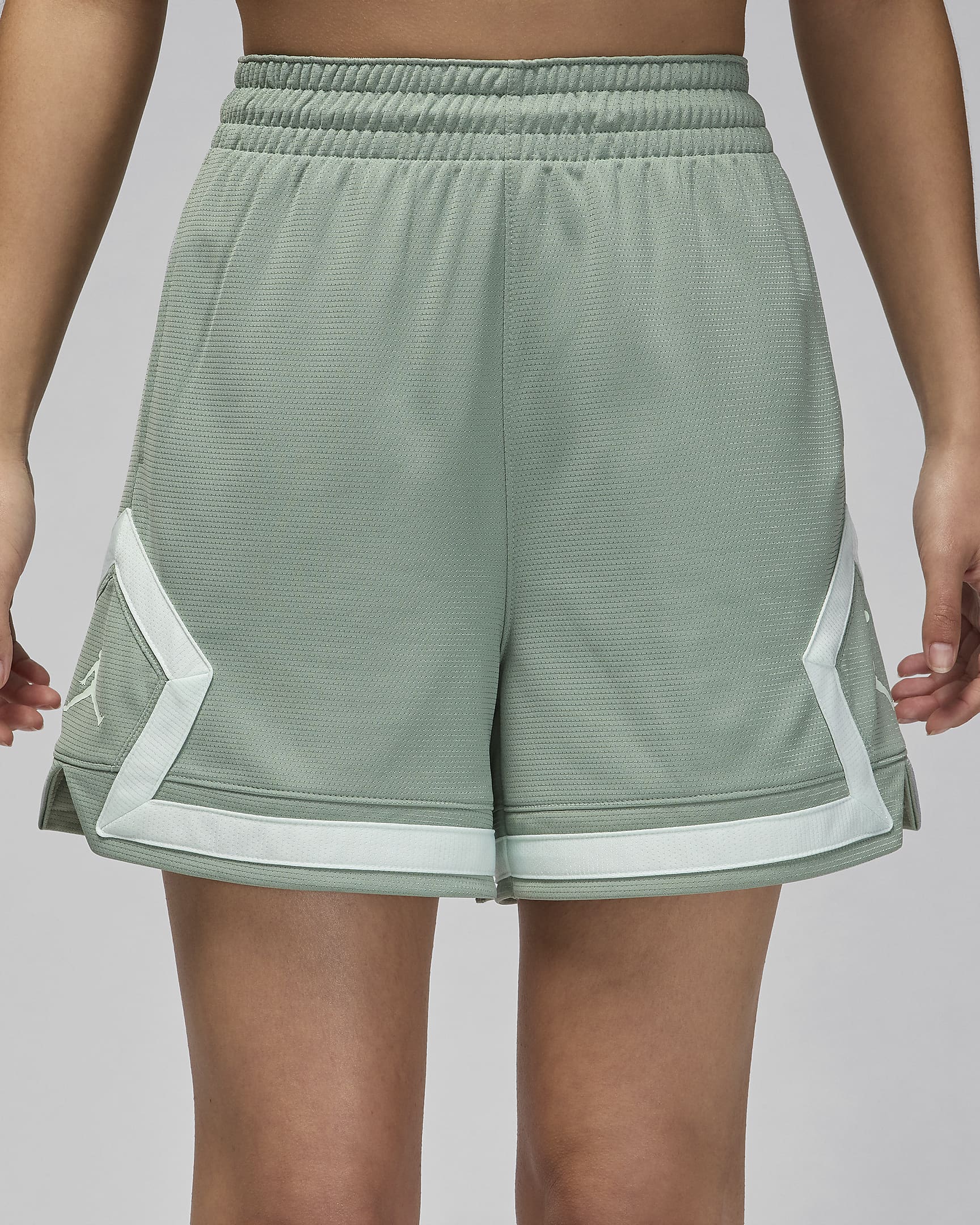 Jordan Sport Women's 10cm (approx.) Diamond Shorts - Jade Smoke/Jade Smoke/Barely Green/Barely Green