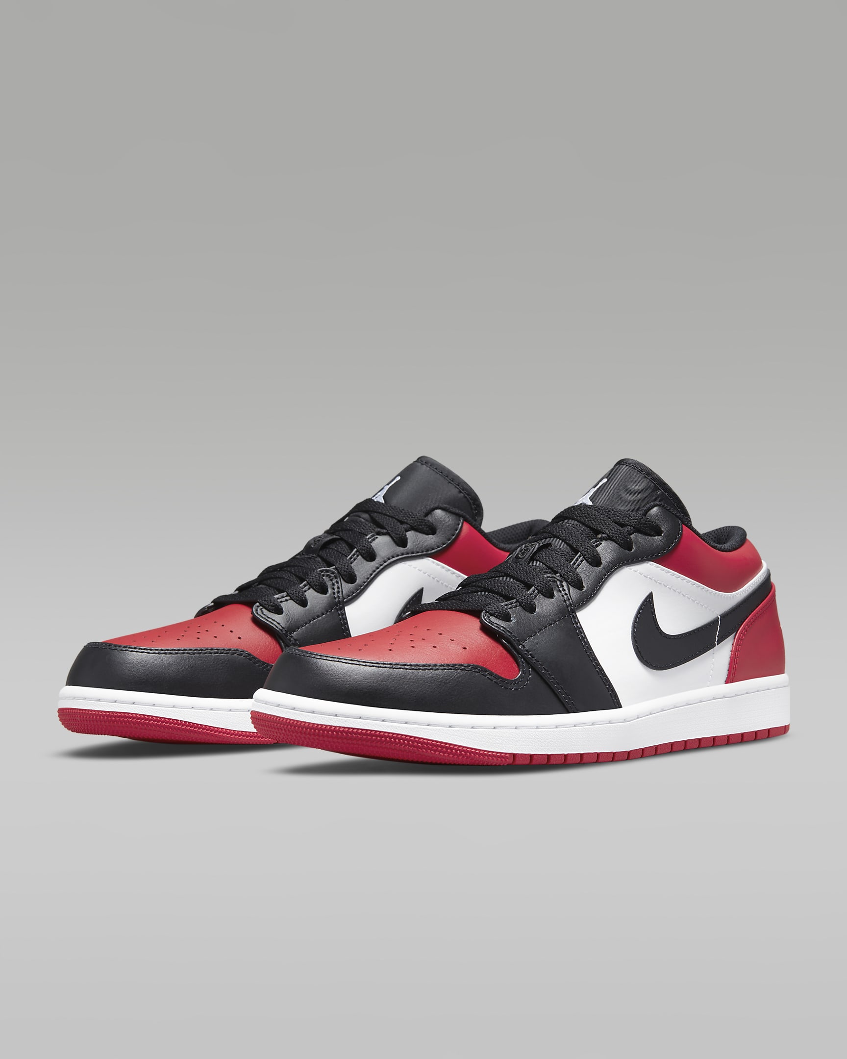 Air Jordan 1 Low Men's Shoes - Gym Red/Black/White