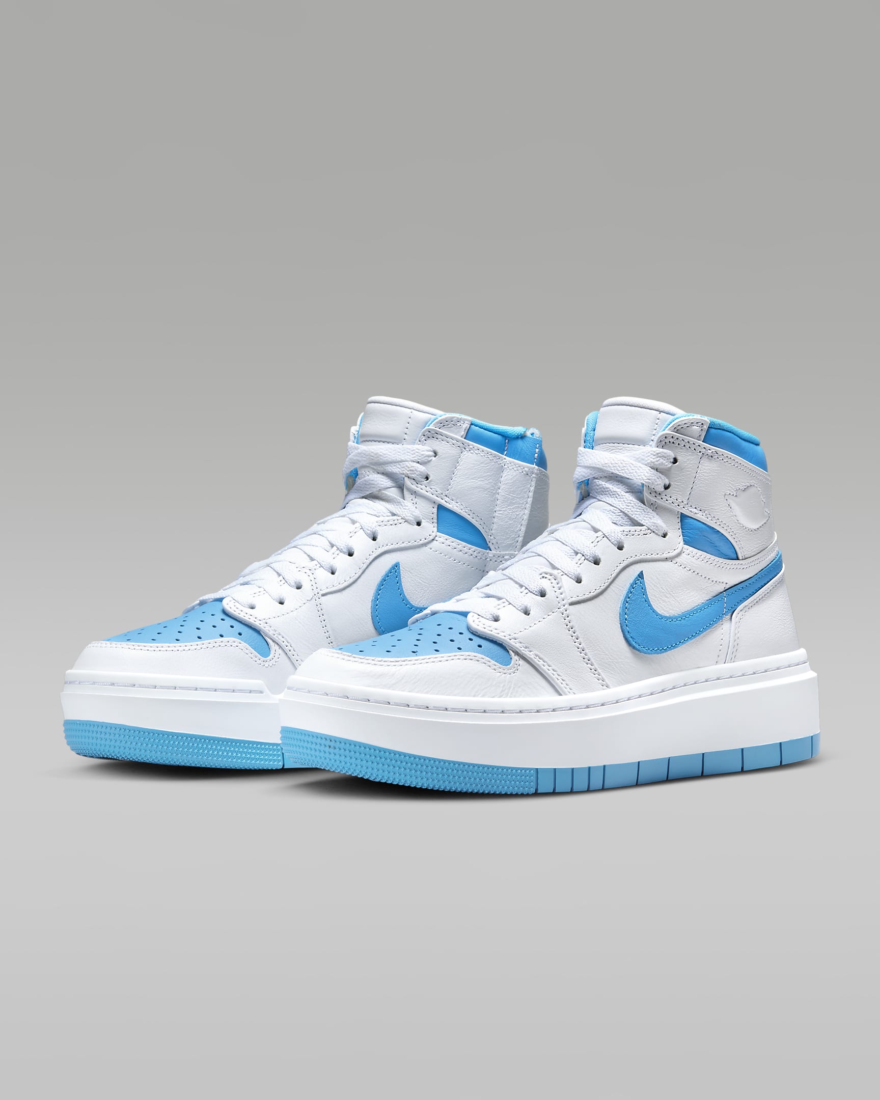 Air Jordan 1 Elevate High Women's Shoes - White/White/Dark Powder Blue