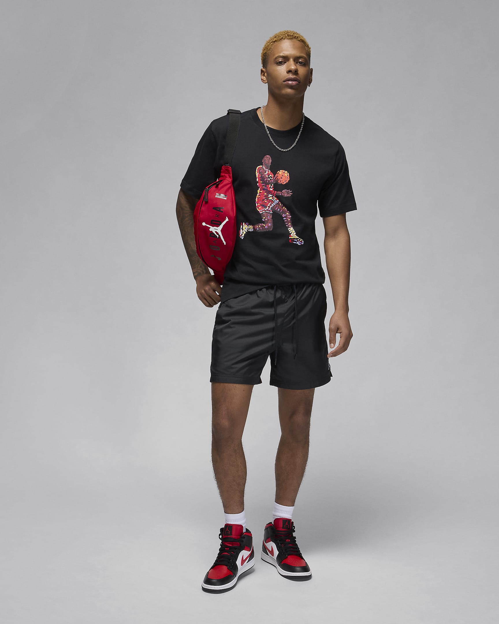 Ανδρικό T-Shirt Jordan Flight Essentials - Μαύρο/Λευκό