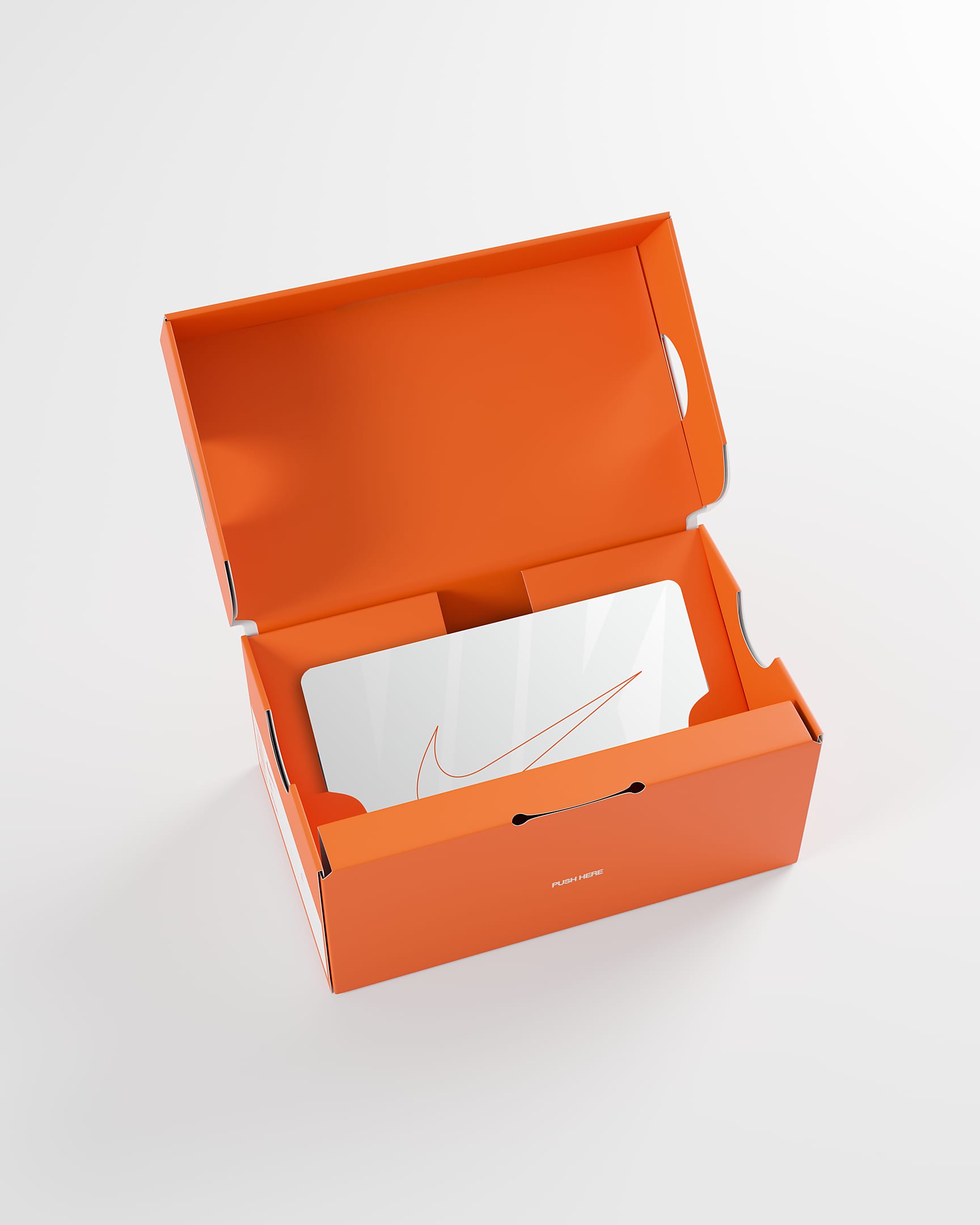 Nike Gift Card Mailed in a Mini Nike Shoebox - White