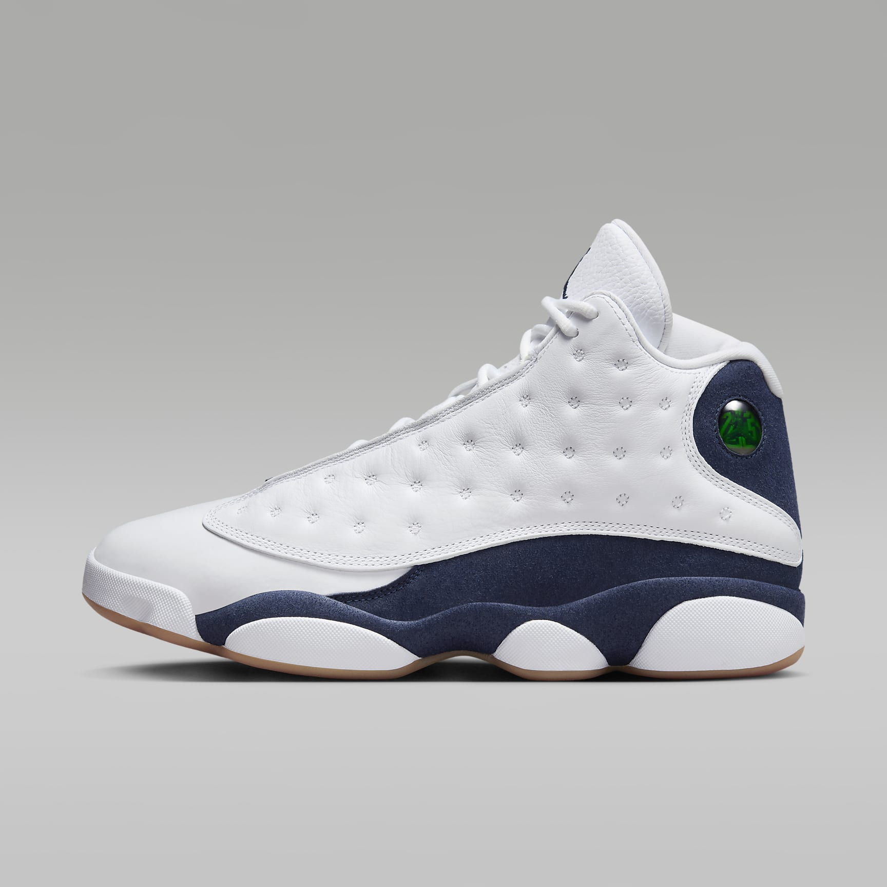 Air Jordan 13 Retro "White and Midnight Navy" 鞋款 - 白色/Gum Light Brown/Midnight Navy