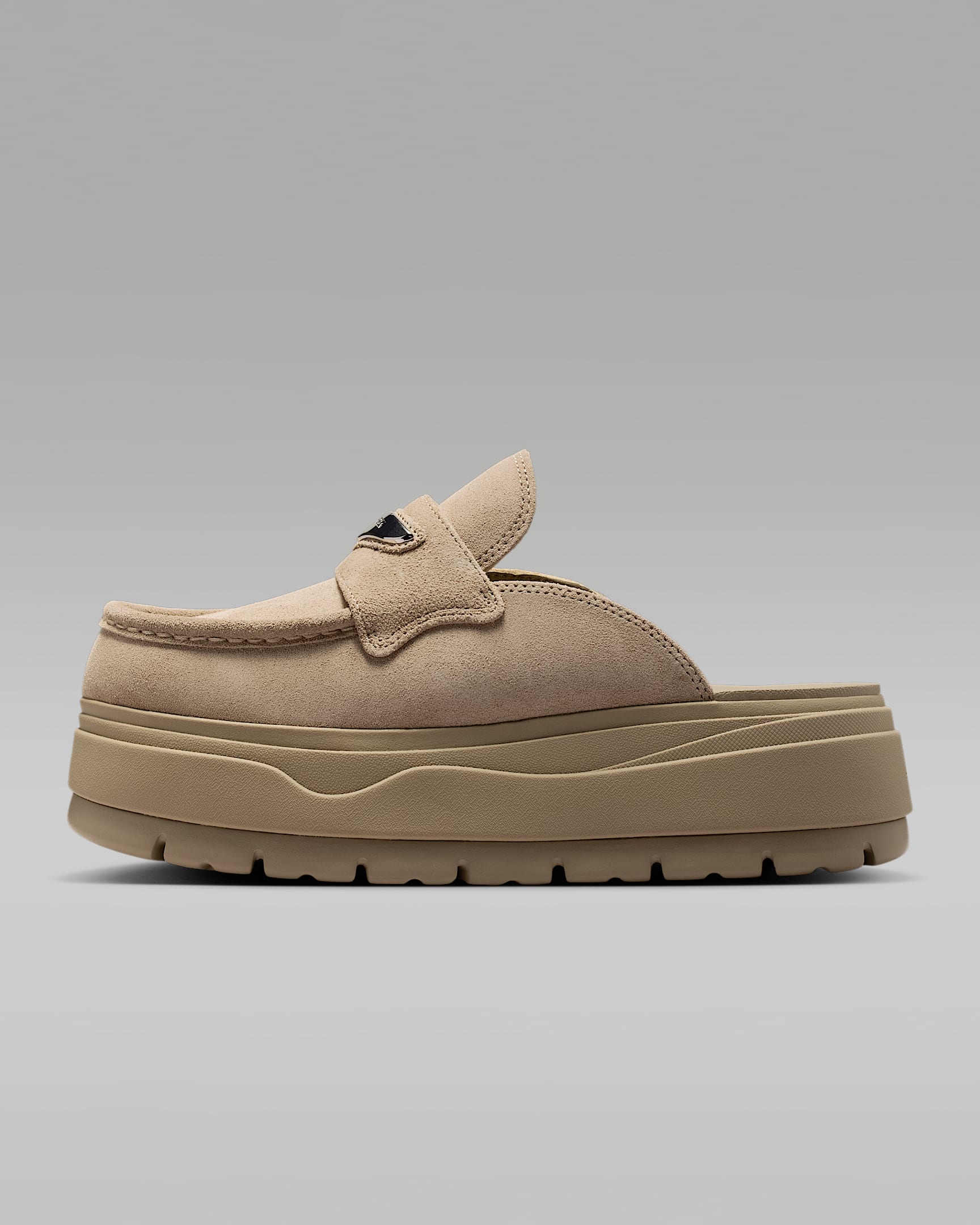 Air Jordan Mule Women's Shoes - Khaki/Metallic Silver