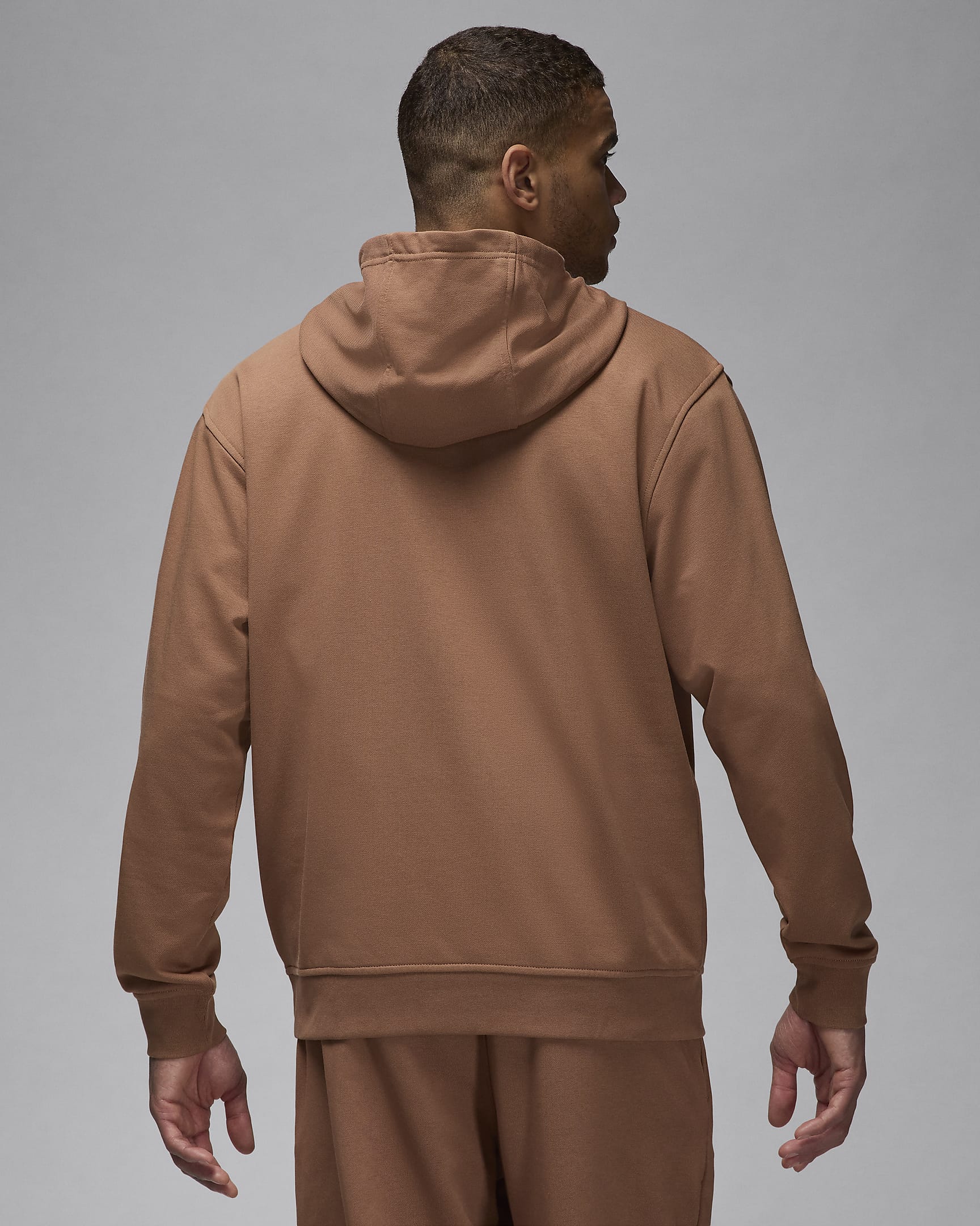 Jordan Sport Crossover Dri-FIT-pullover-hættetrøje til mænd - Archaeo Brown/sort