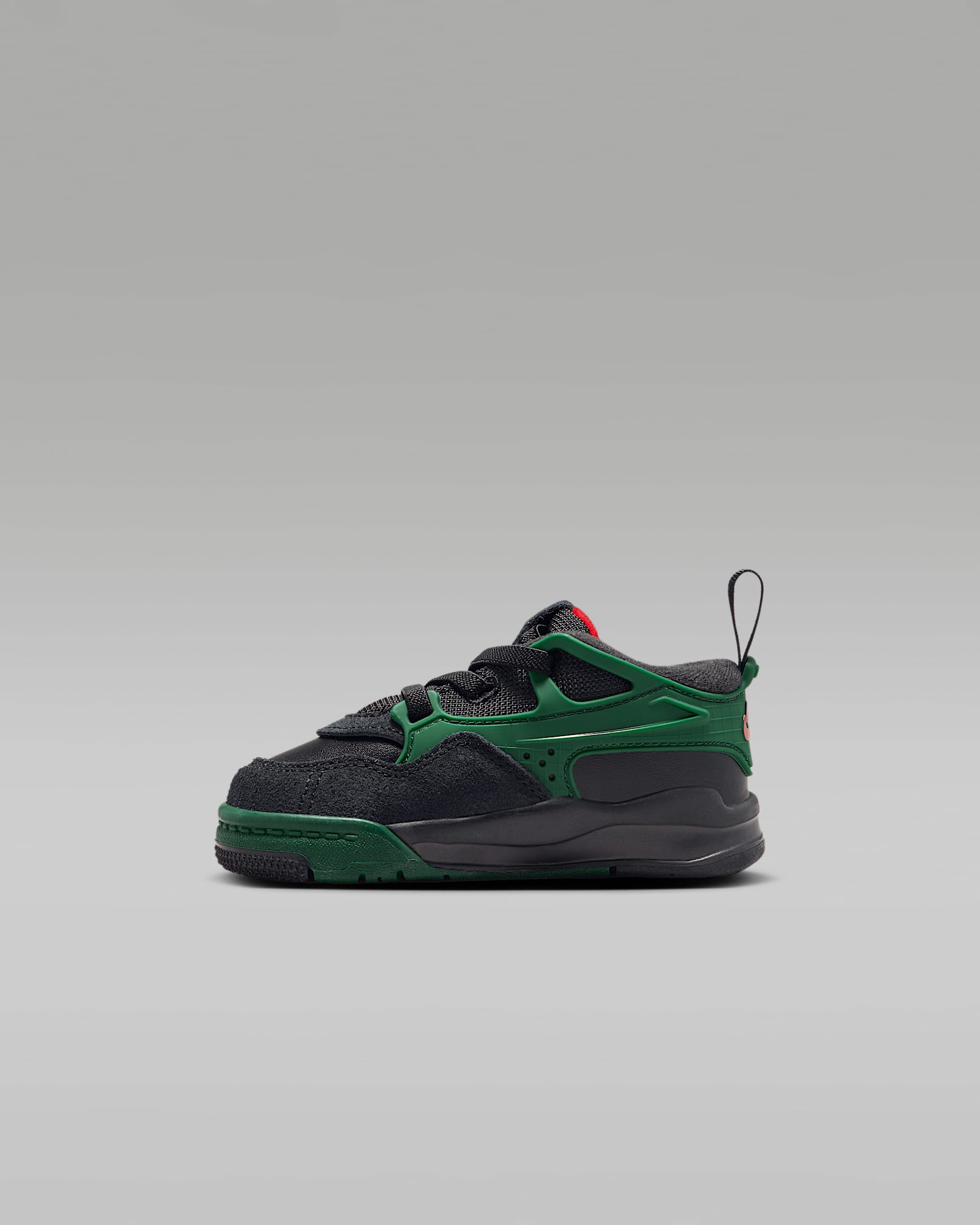 Jordan 4 RM Baby/Toddler Shoes - Black/Gorge Green/Varsity Red