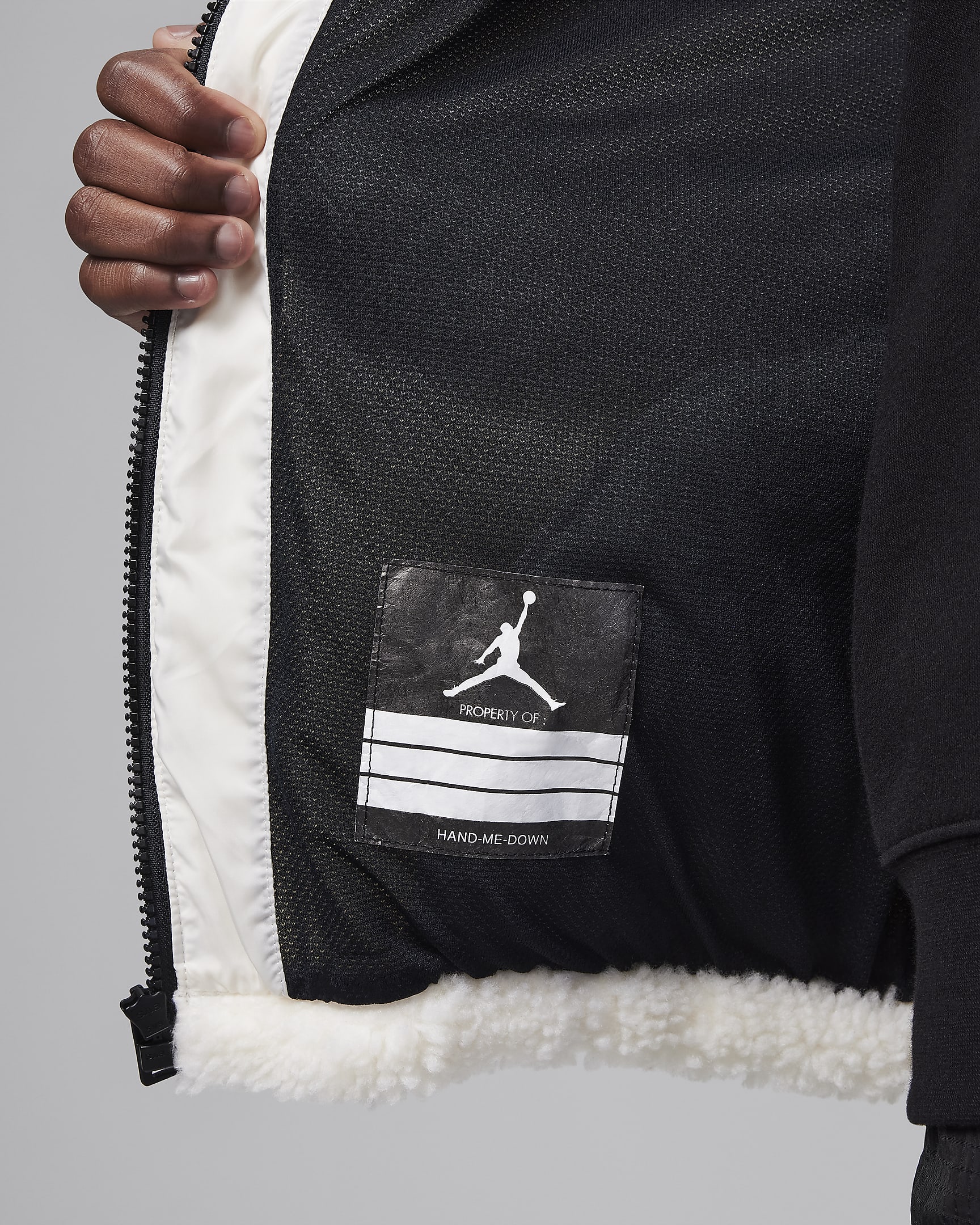 Jordan Jacquard Sherpa Jacket Older Kids' Jacket. Nike AT