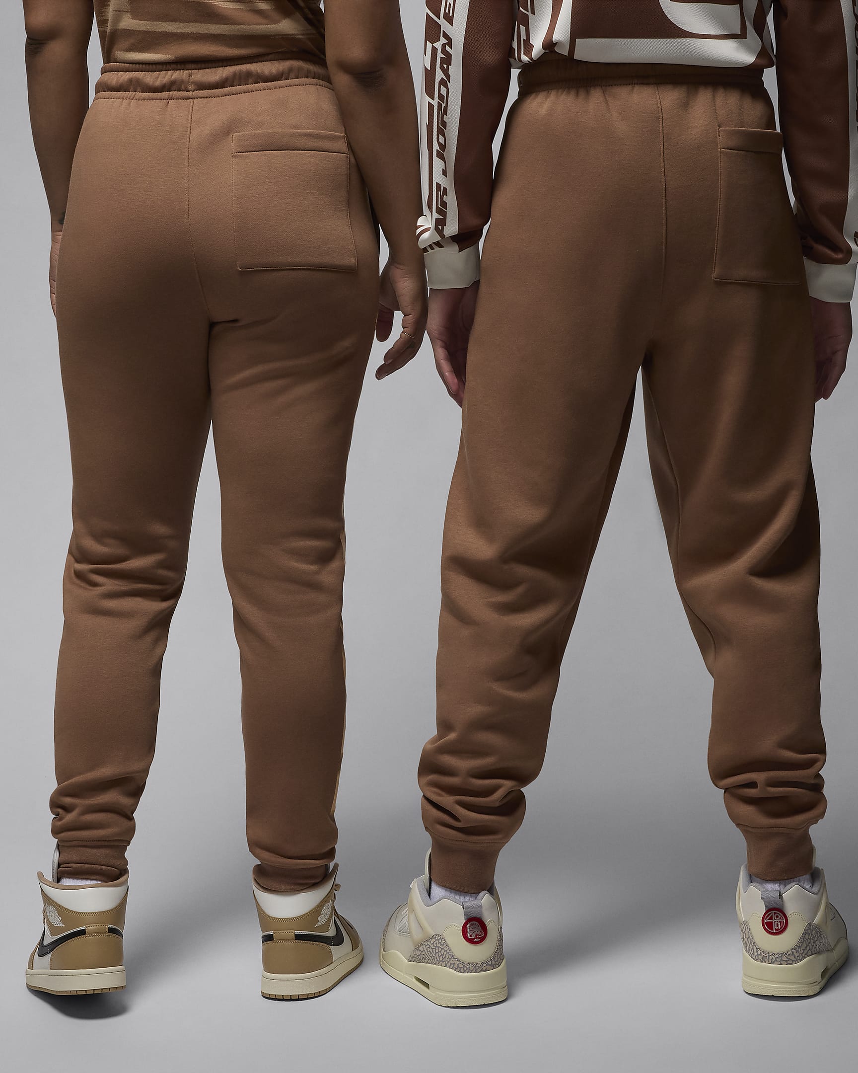 Pantaloni in fleece Jordan MVP – Uomo - Archaeo Brown/Orange Chalk/Orange Chalk