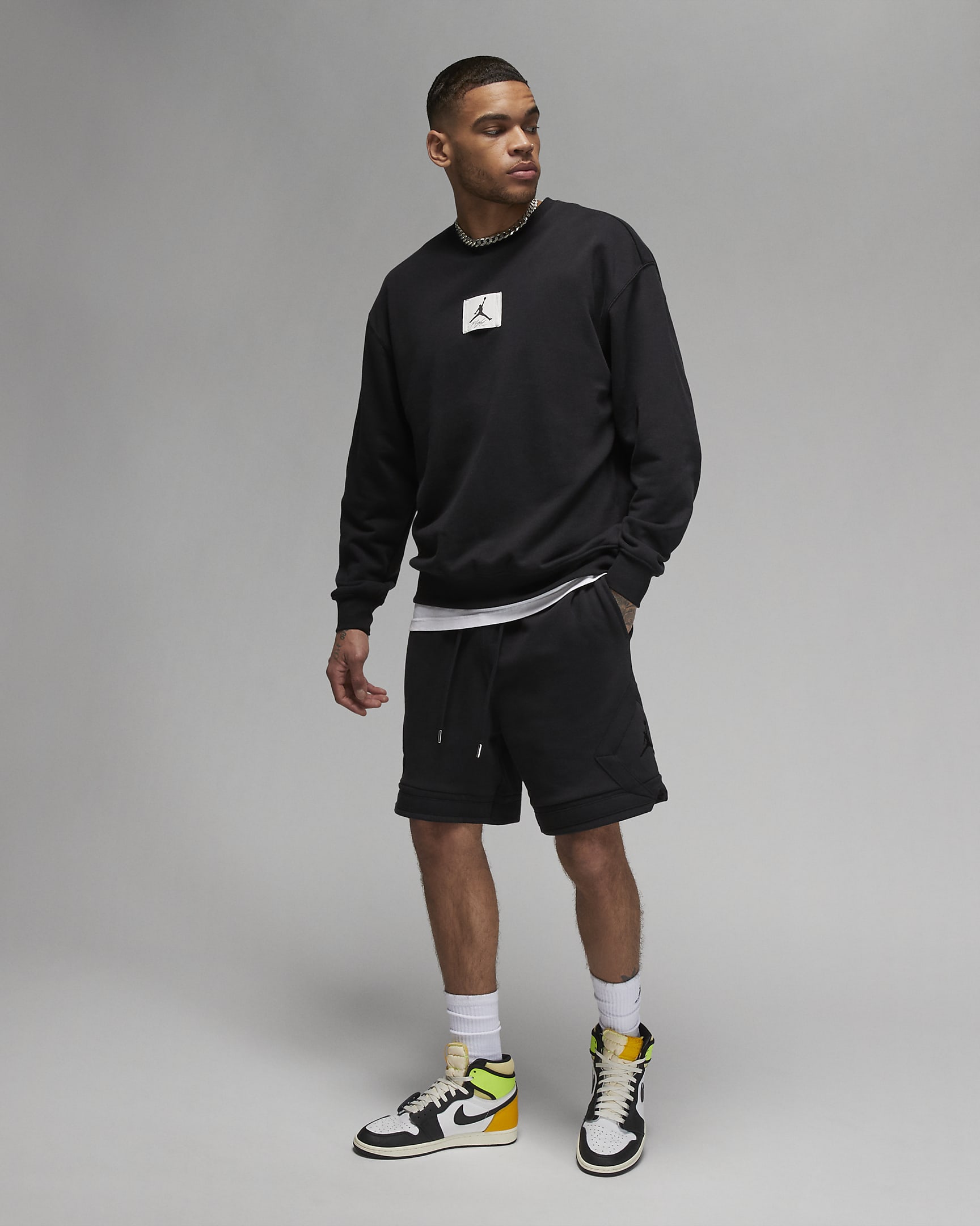 Shorts Jordan Flight Fleece – Uomo - Nero/Nero