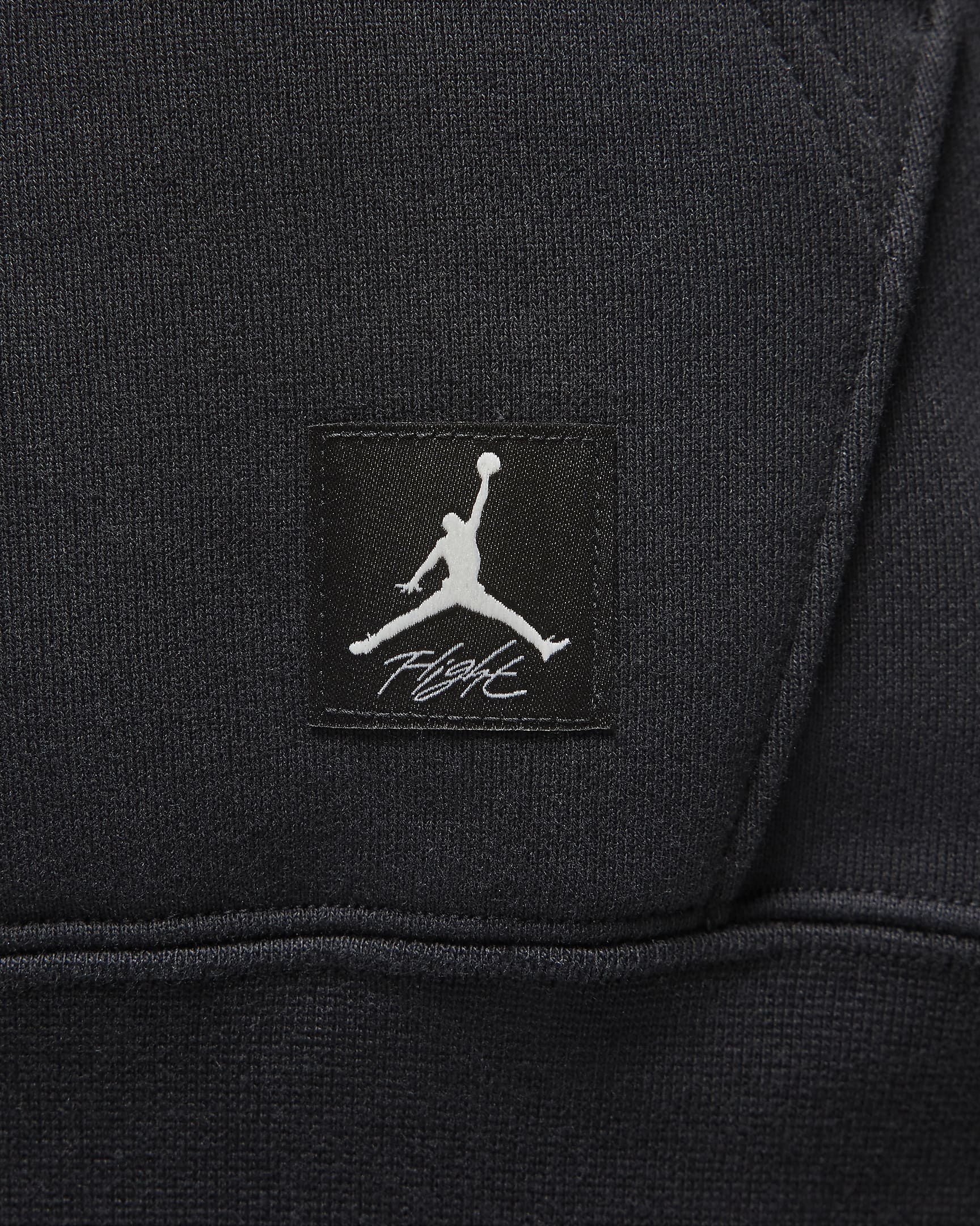 Dámská mikina Jordan Flight Fleece s kapucí (větší velikost) - Černá