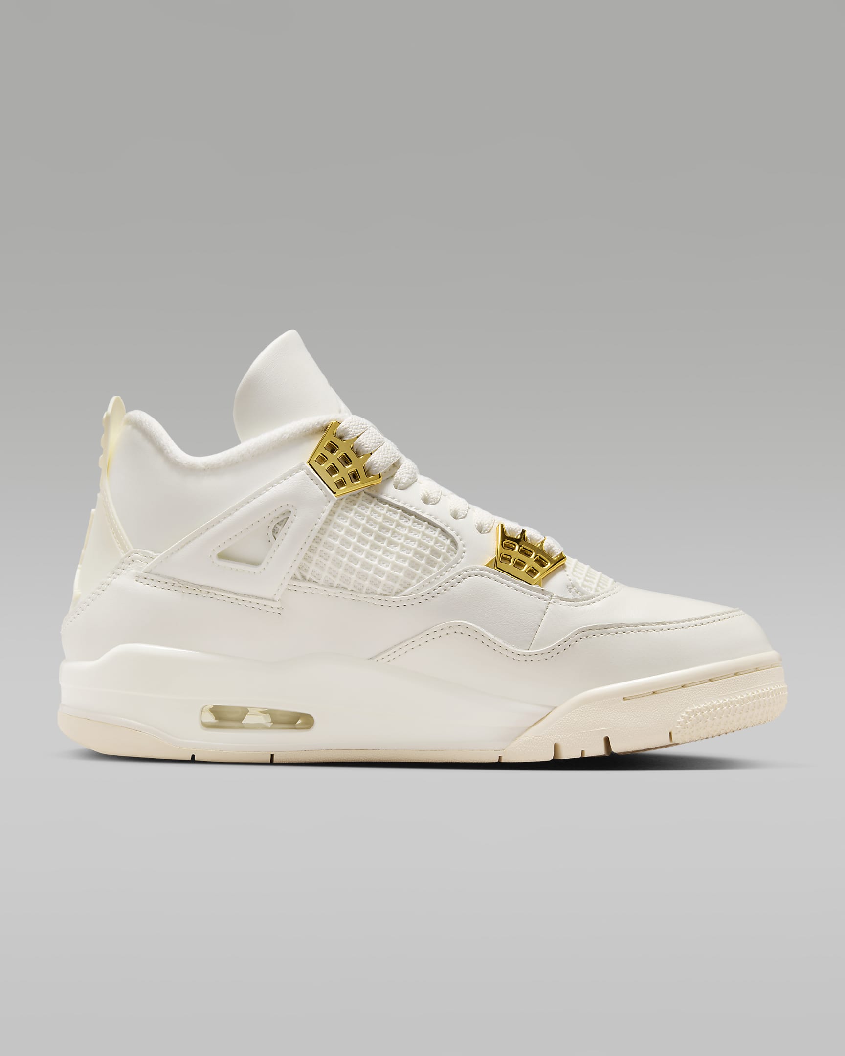 jordan 4 gold and white