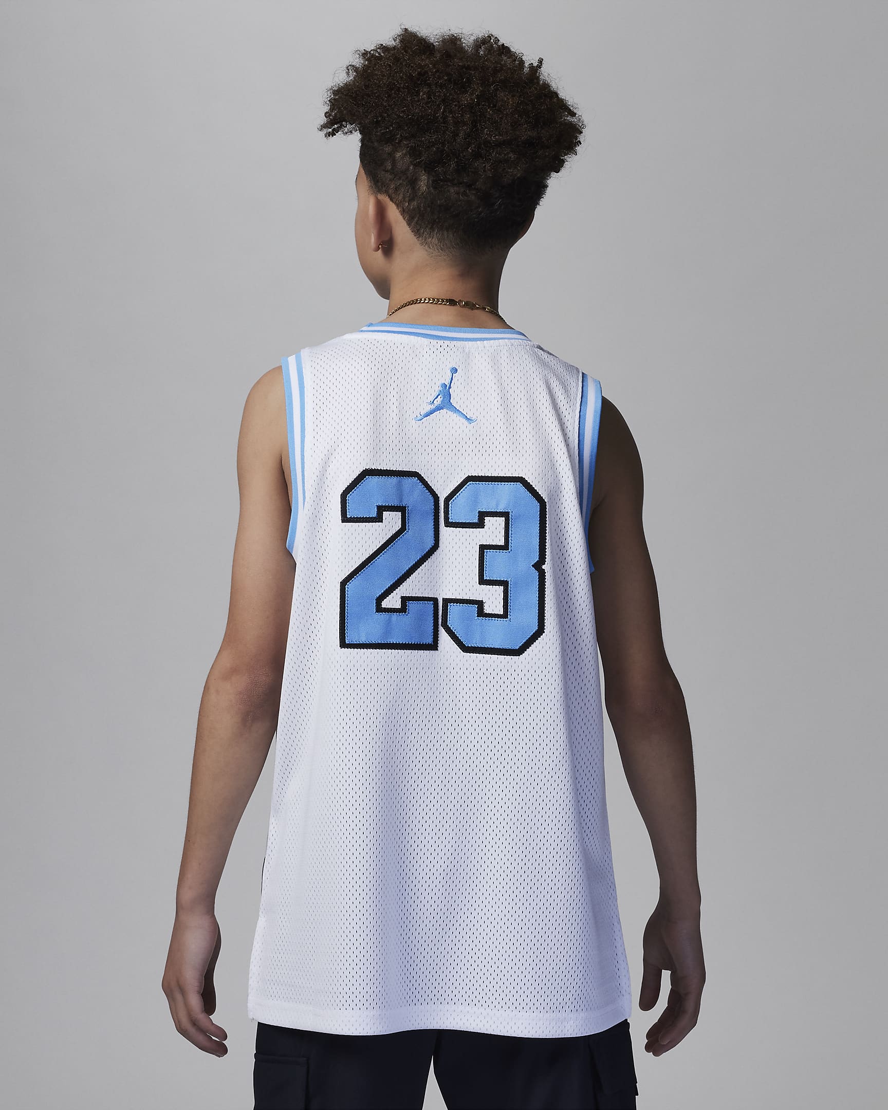 Tröja Jordan 23 Jersey för ungdom - Vit/University Blue