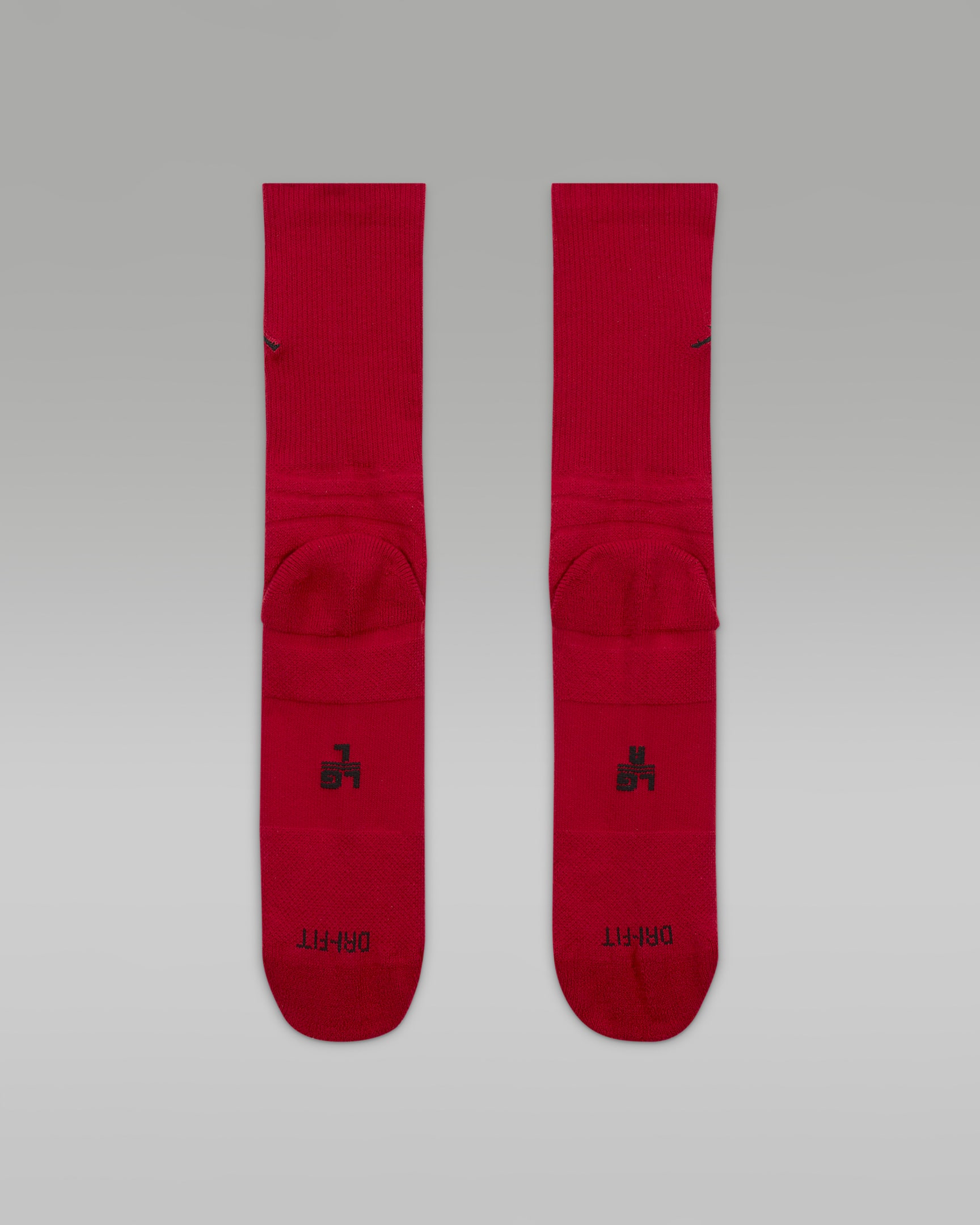 Jordan Flight Crew Basketball Socks - Gym Red/Black