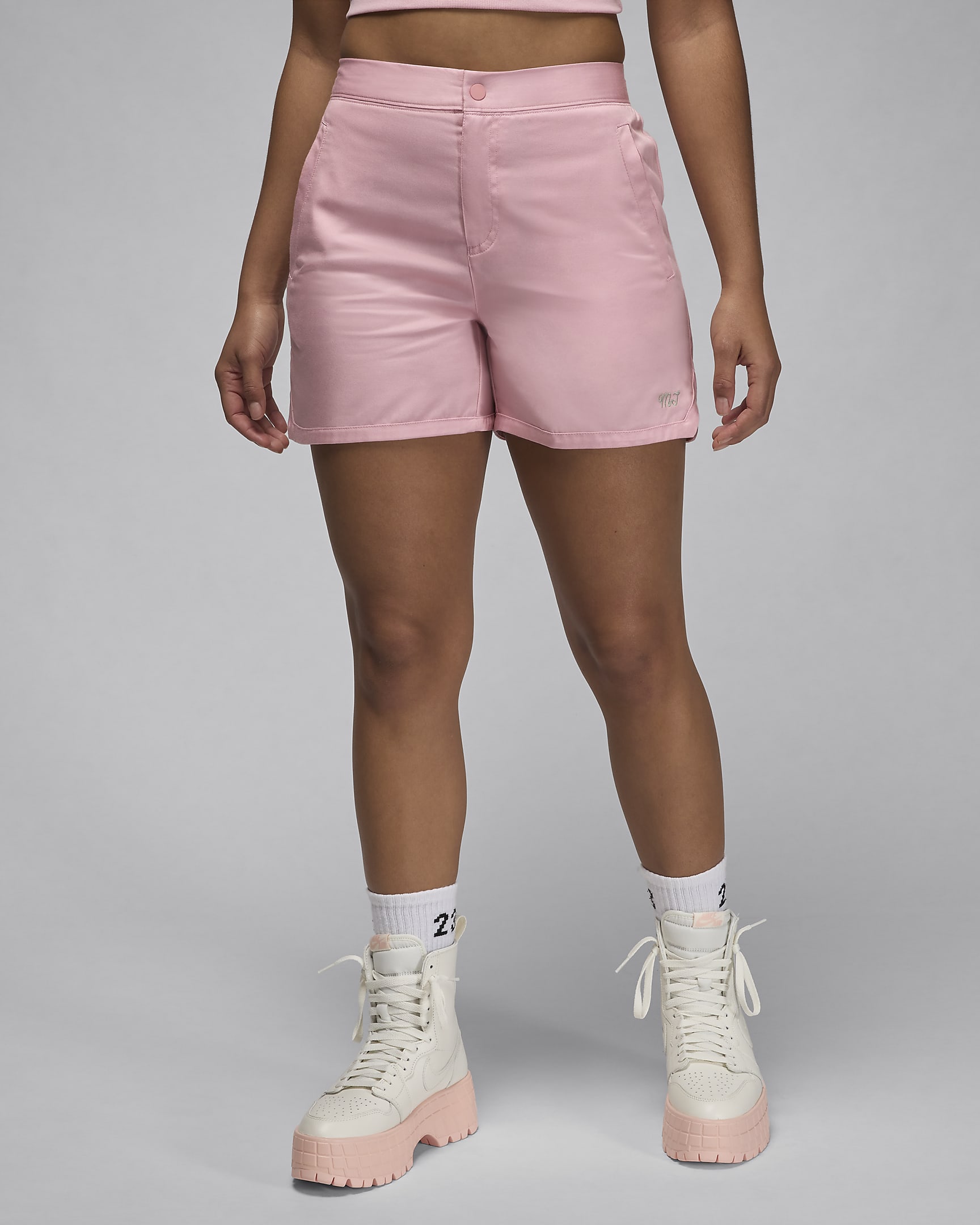 Jordan geweven damesshorts - Pink Glaze/Jade Smoke