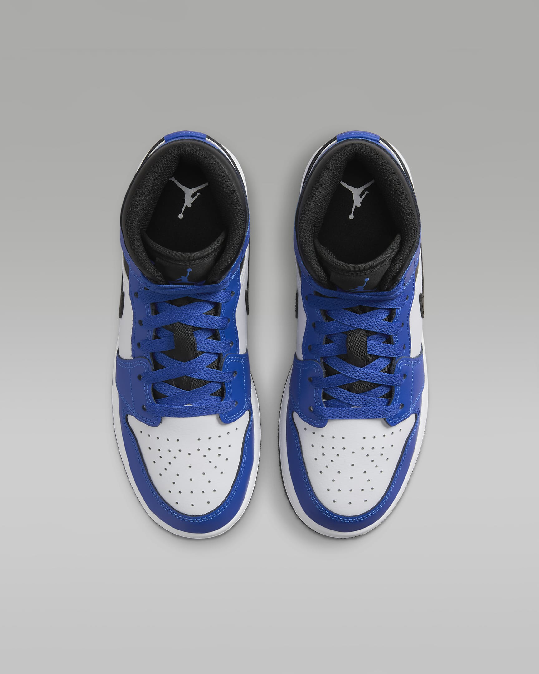 Air Jordan 1 Mid Older Kids' Shoes - Game Royal/White/Black