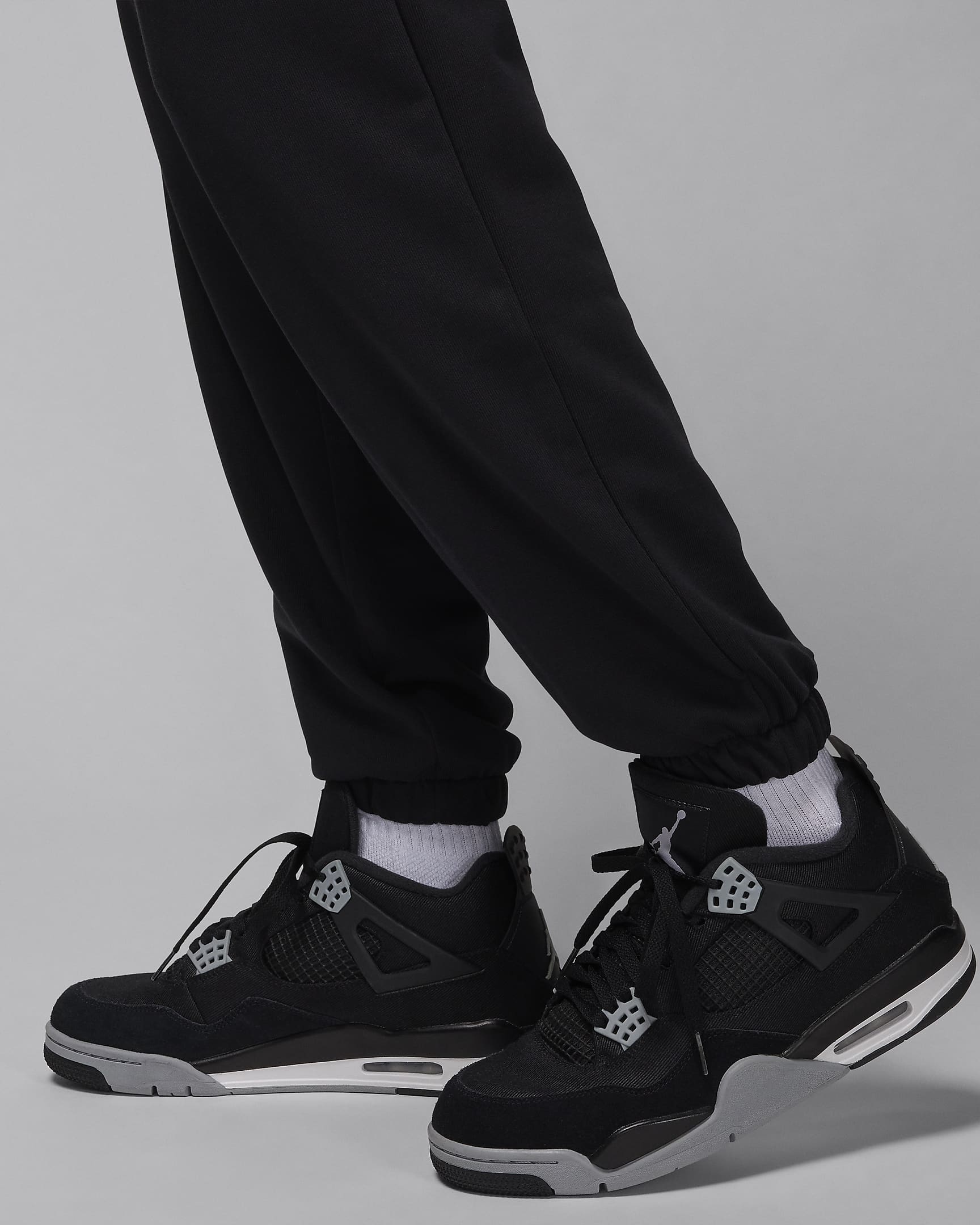 Jordan Sport Crossover Men's Dri-FIT Fleece Trousers - Black/White