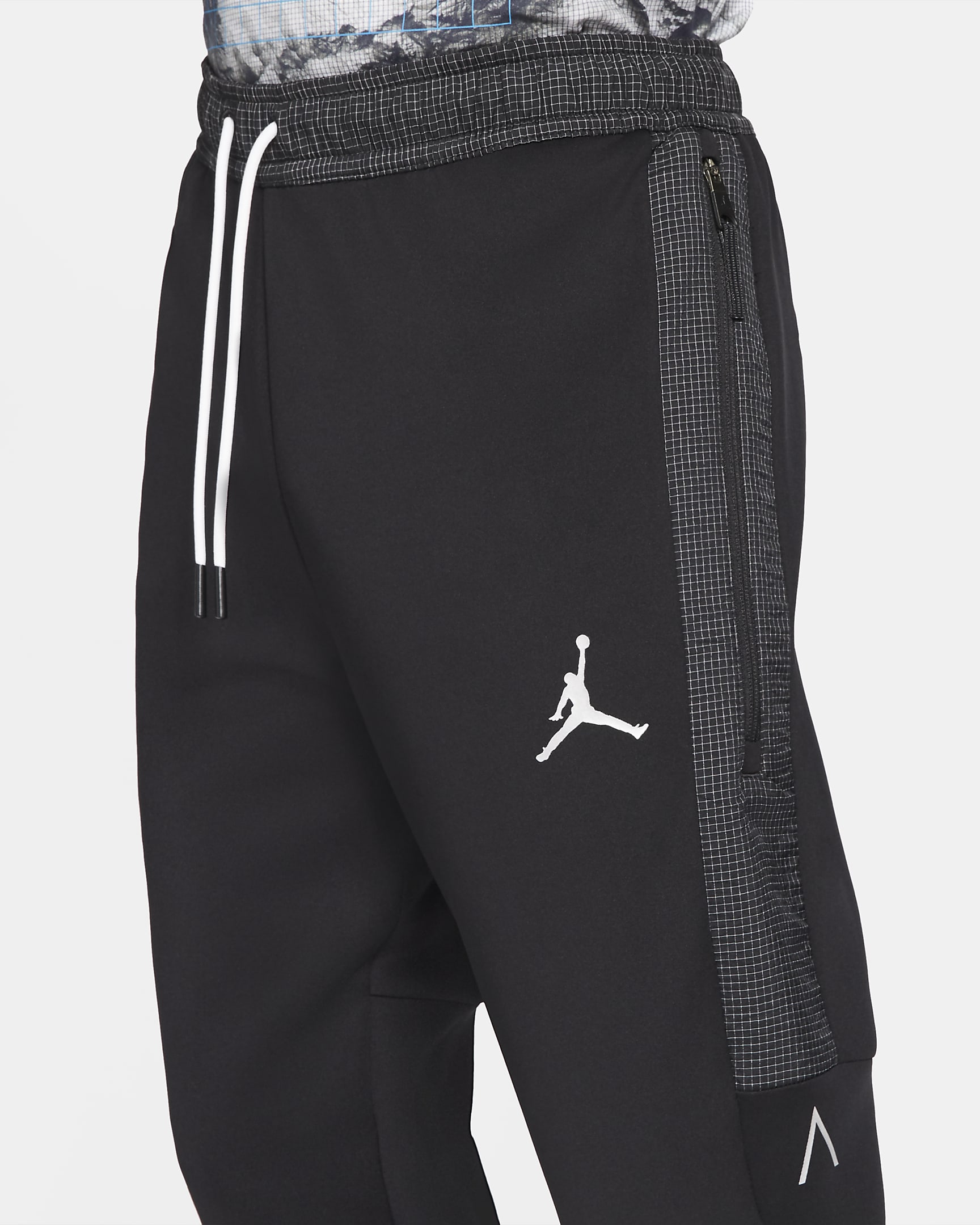 Pantaloni in fleece Jordan Air - Uomo - Nero/Bianco