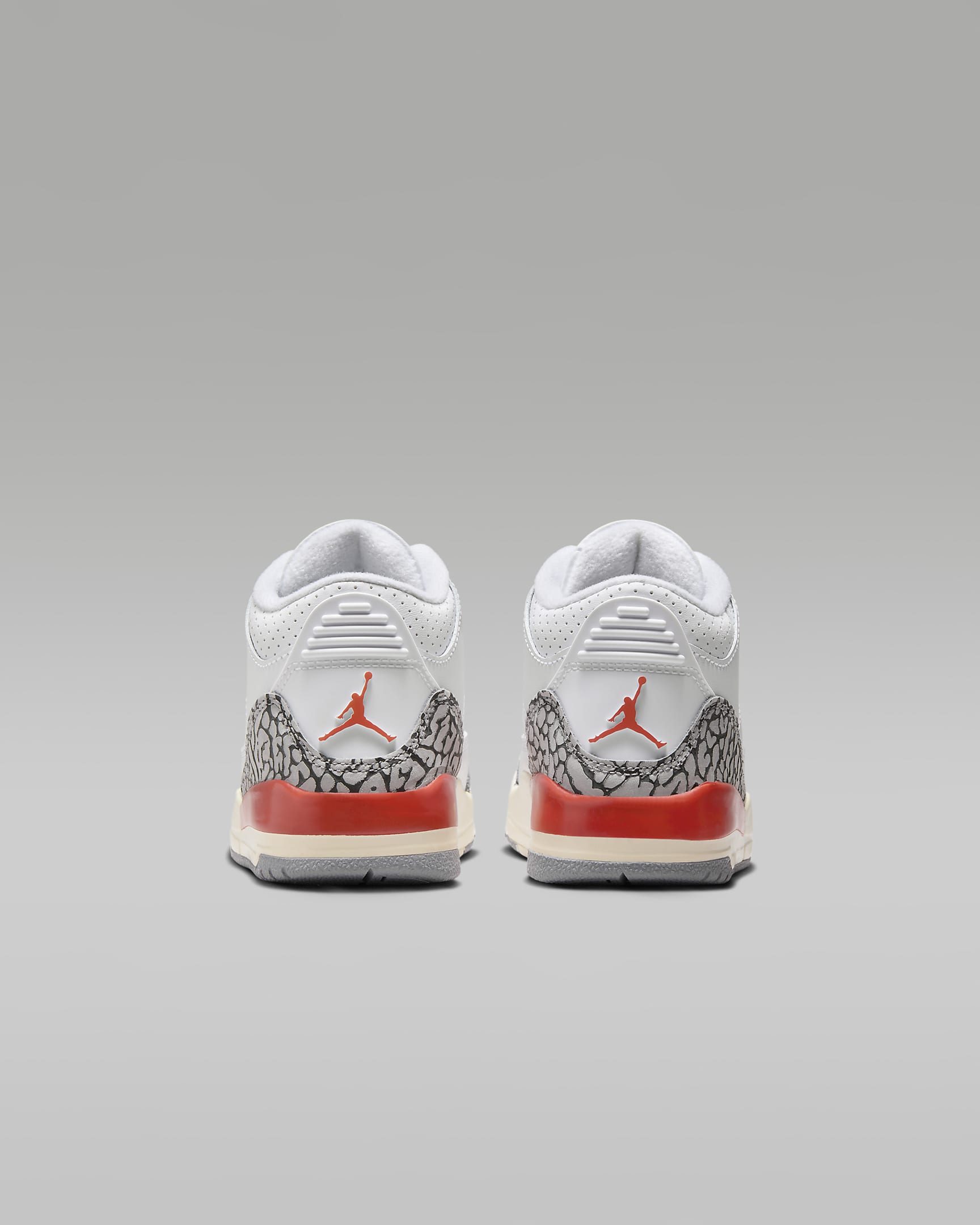 Jordan 3 Retro Younger Kids' Shoes - White/Sail/Cement Grey/Cosmic Clay