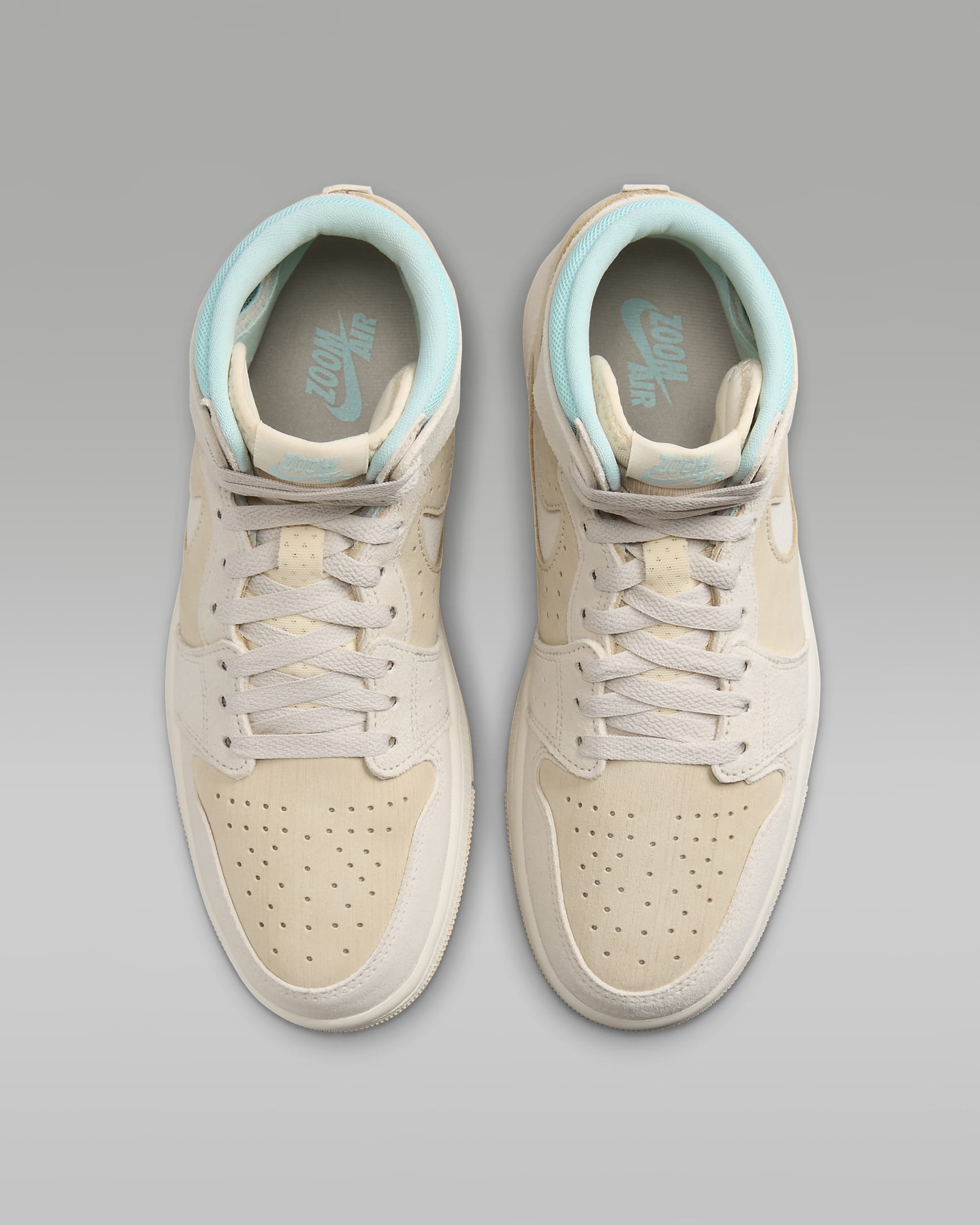 Air Jordan 1 Zoom CMFT 2 Women's Shoes - Coconut Milk/Light Dew/Sail/Legend Light Brown