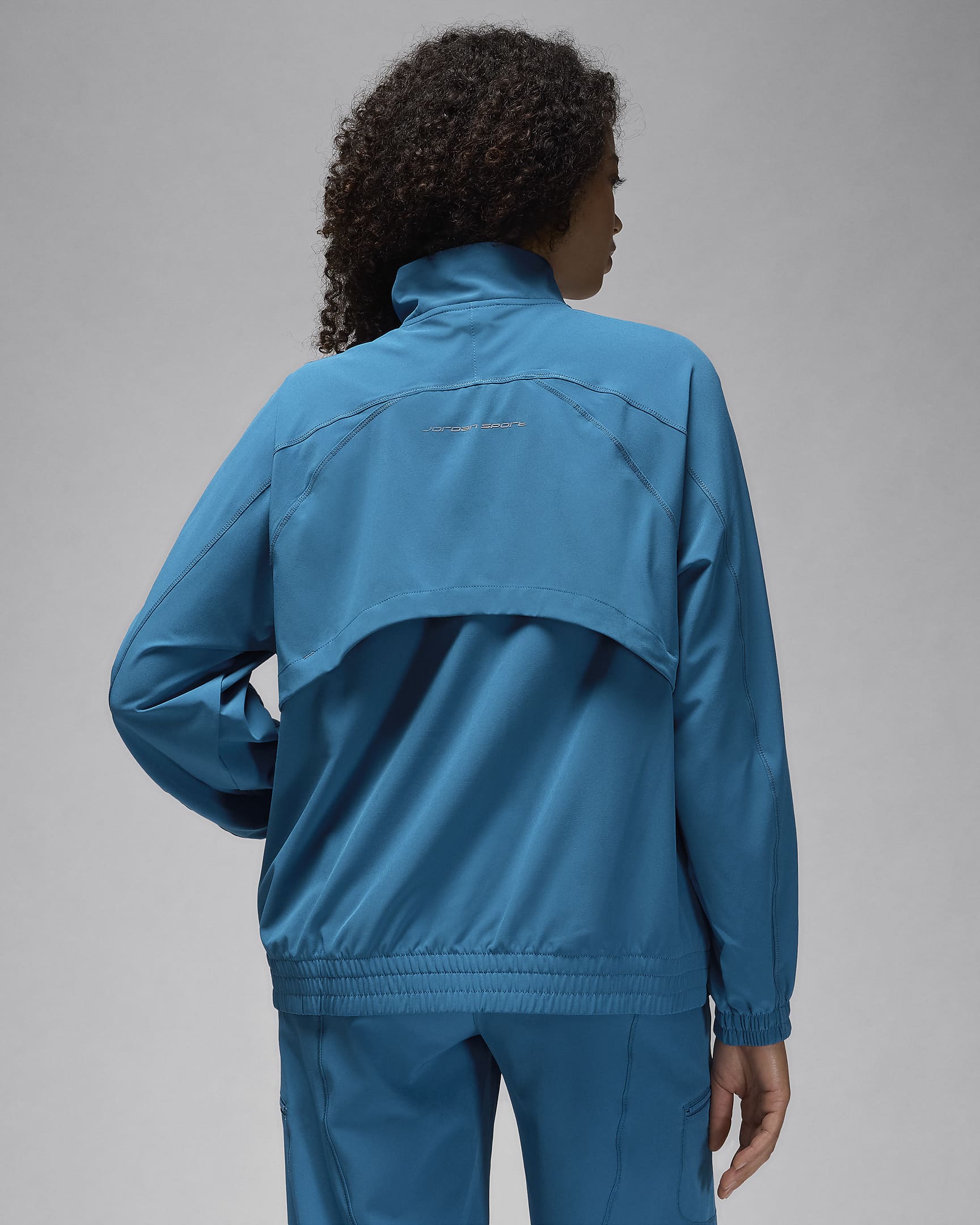 Jordan Sport Women's Dri-FIT Woven Jacket - Industrial Blue/Blue Force