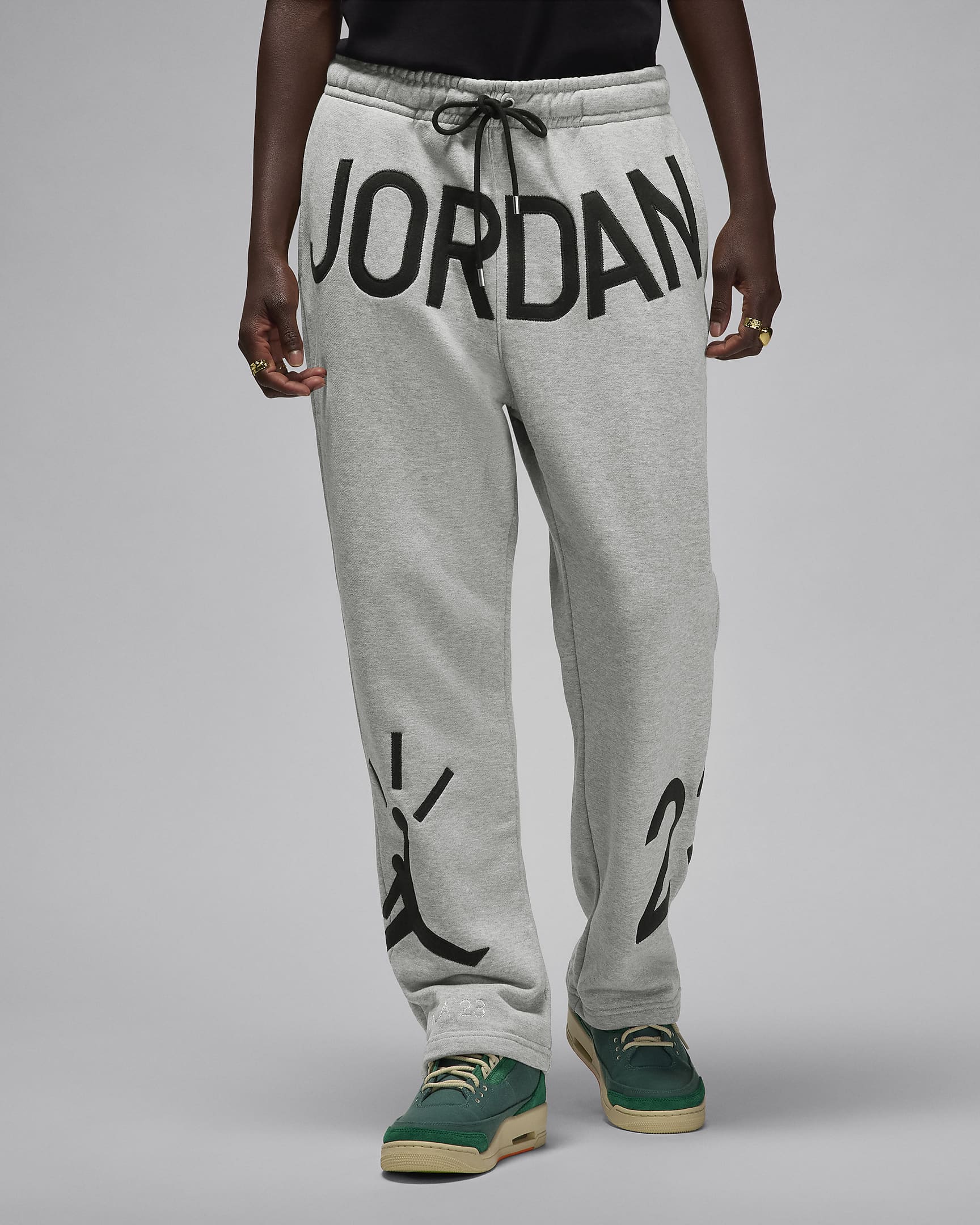 Jordan x Nina Chanel Abney Fleece Pants - Dark Grey Heather