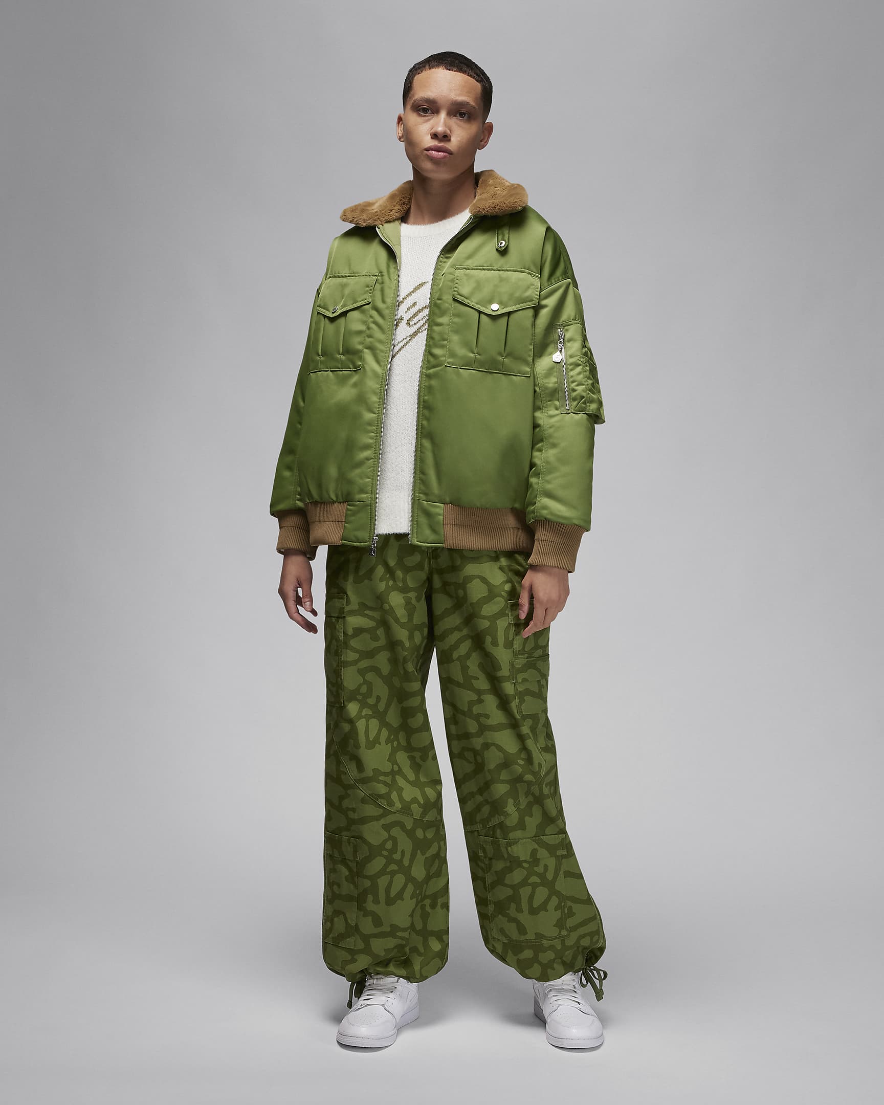 Jordan Renegade Jacke (Damen) - Sky J Light Olive/Brown Kelp