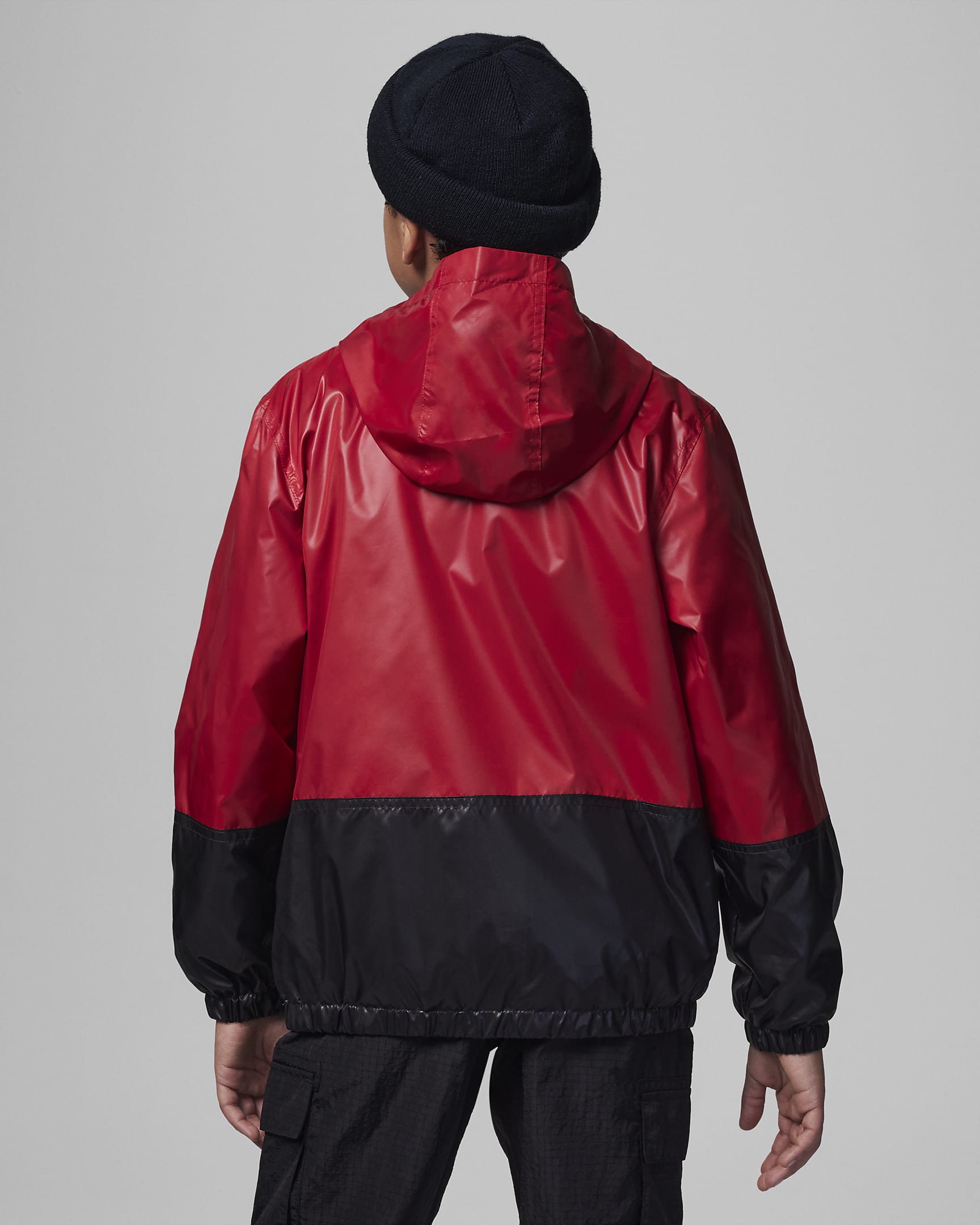 Jordan Half-Zip Windbreaker kabát nagyobb gyerekeknek - Gym Red