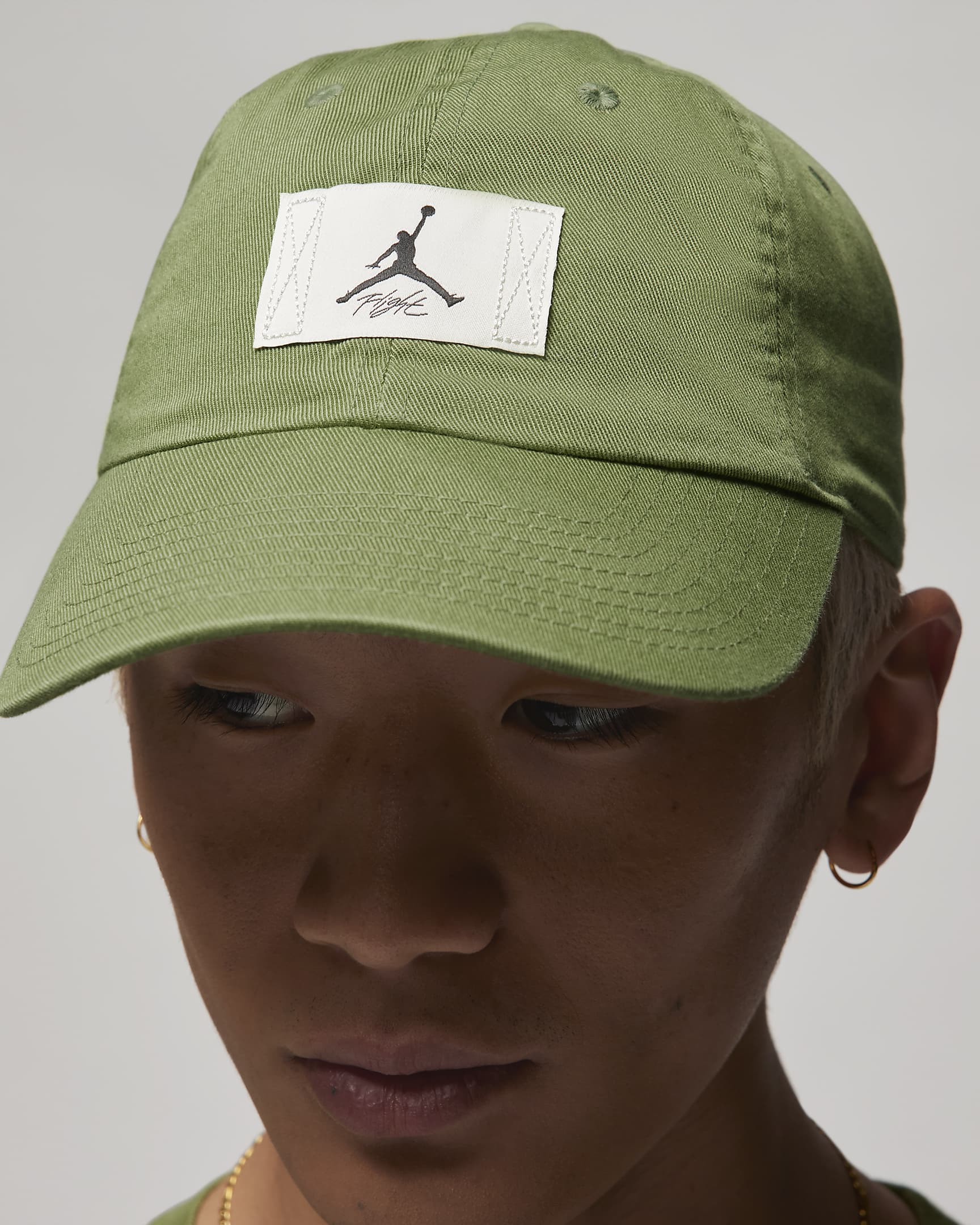 Casquette réglable Jordan Club Cap - Sky J Light Olive/Blanc/Noir