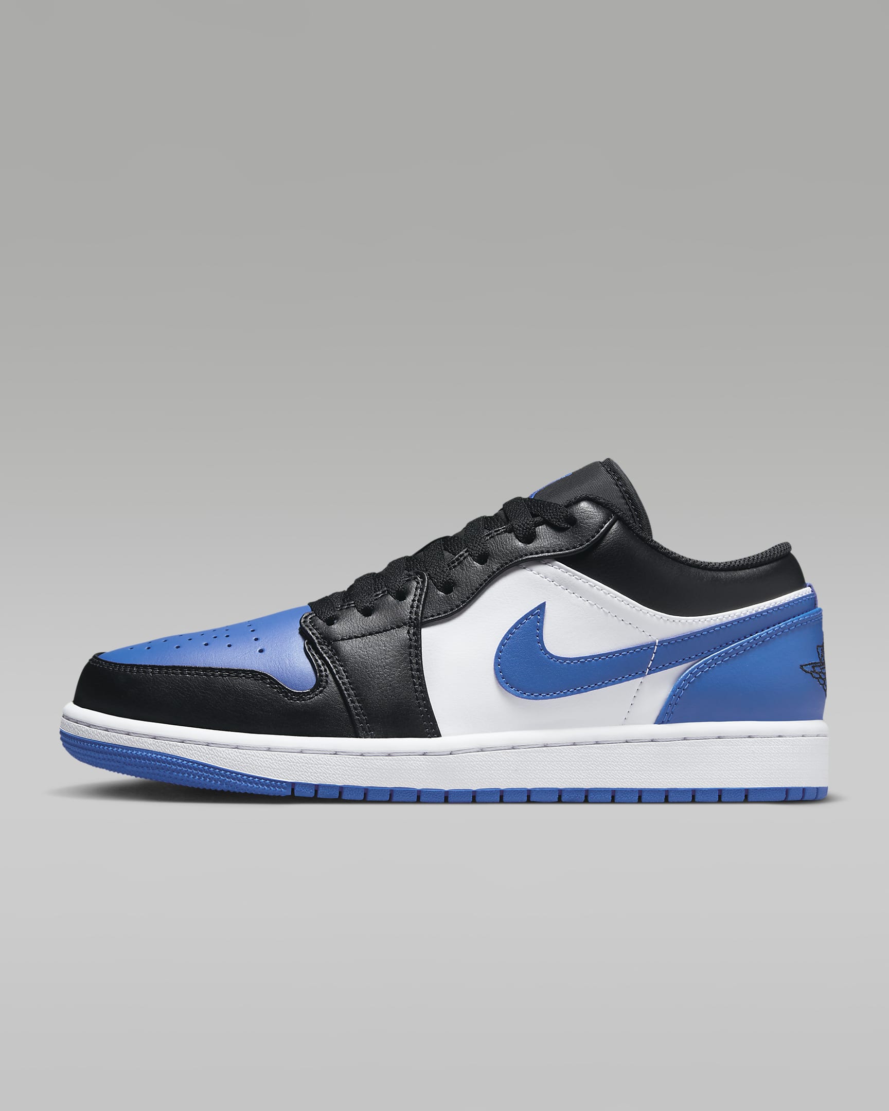 Ανδρικά παπούτσια Air Jordan 1 Low - Λευκό/Μαύρο/Λευκό/Royal Blue