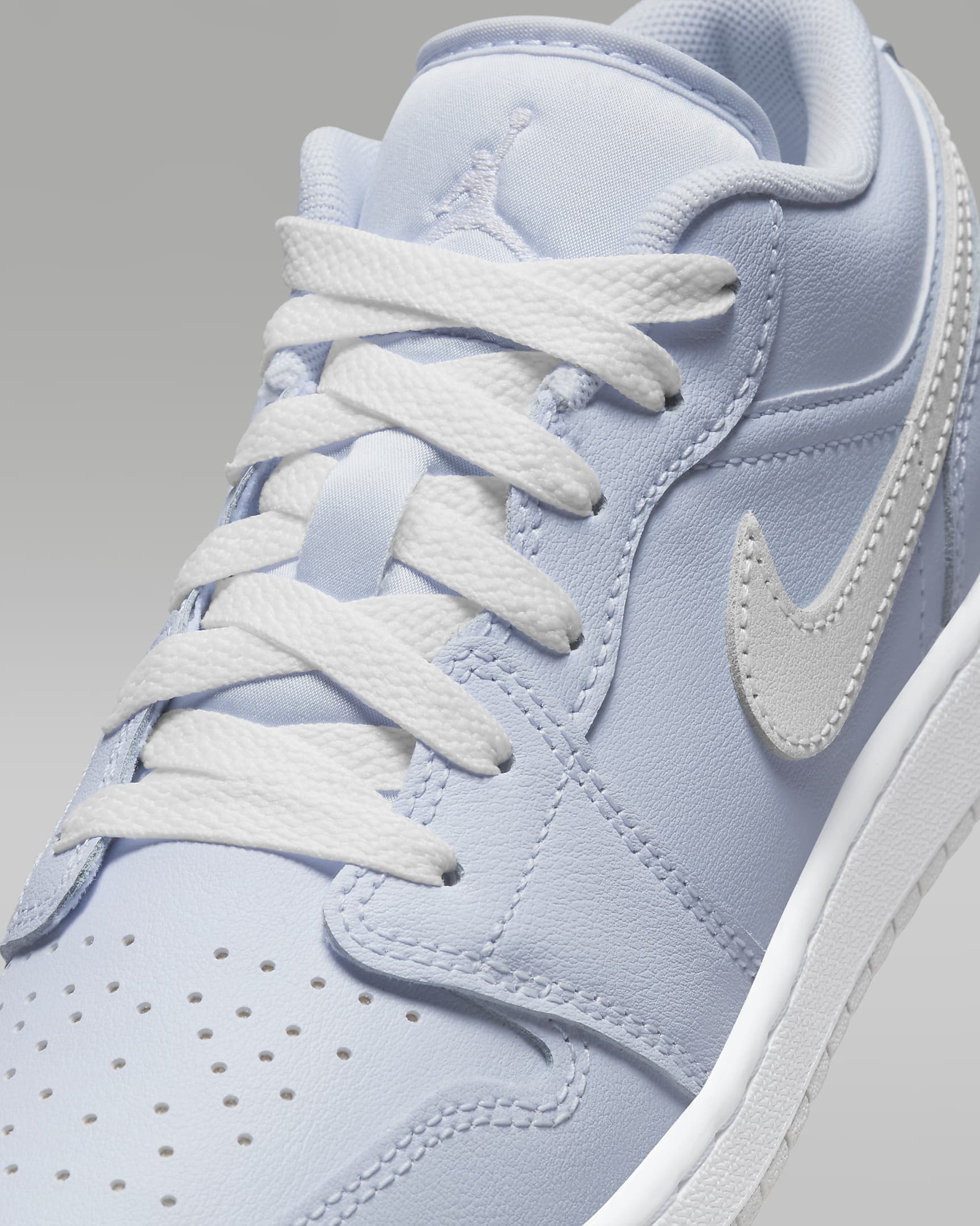 Air Jordan 1 Low Older Kids' Shoes - Cobalt Bliss/Neutral Grey/White