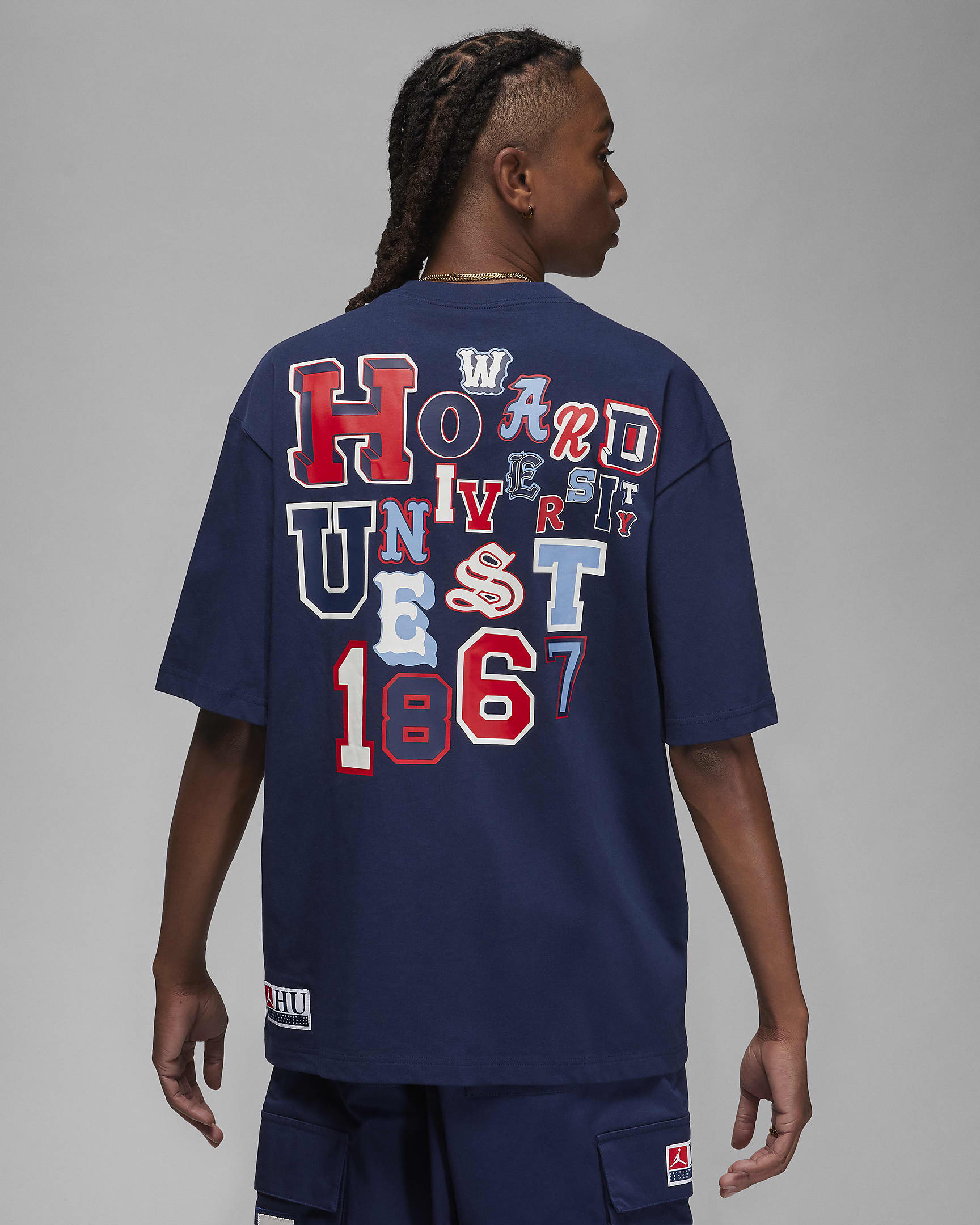 Jordan x Howard University Men's Graphic T-Shirt - College Navy