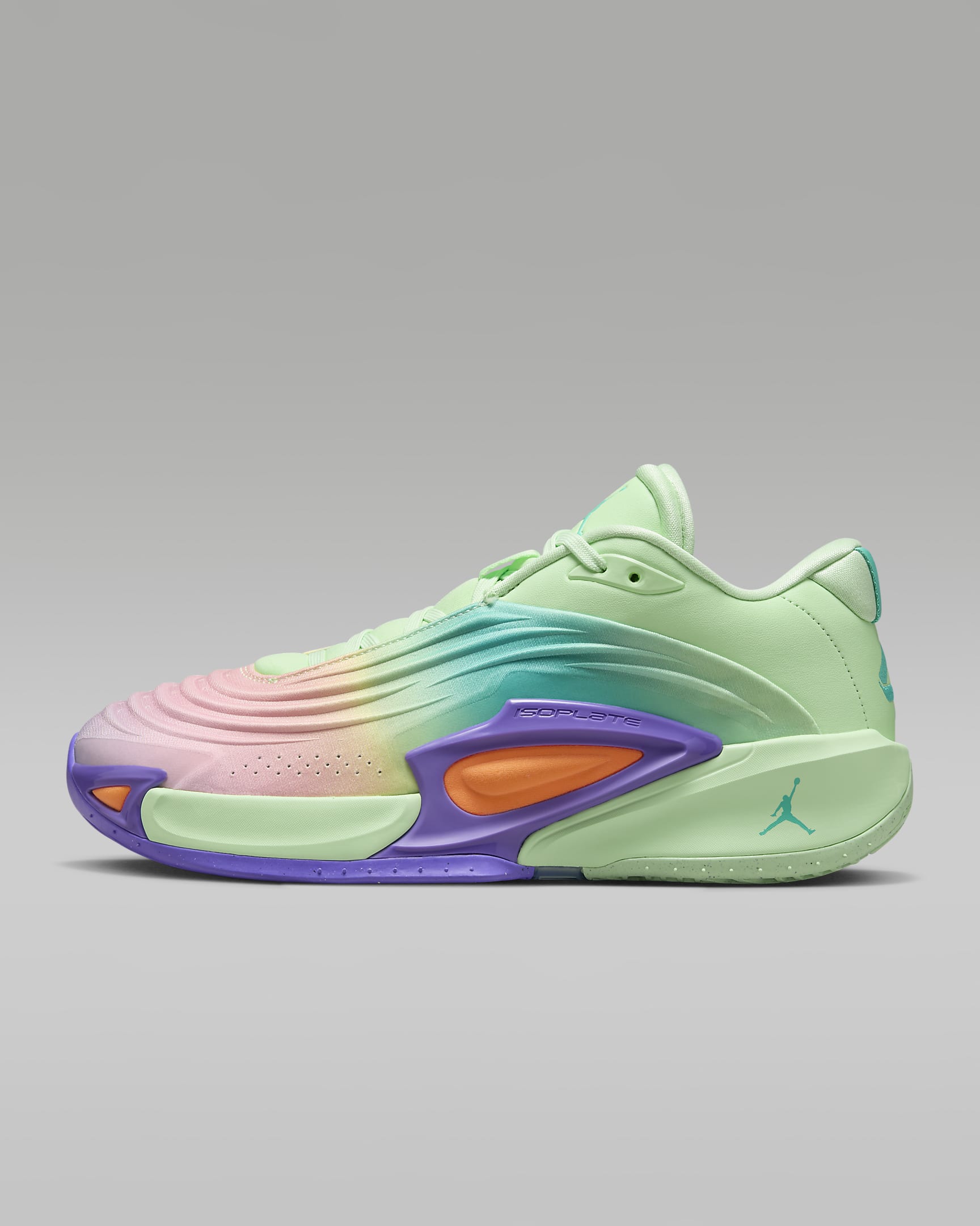 Luka 3 PF "Blurred Vision" Basketball Shoes - Vapor Green/Cone/Psychic Purple/Hyper Jade