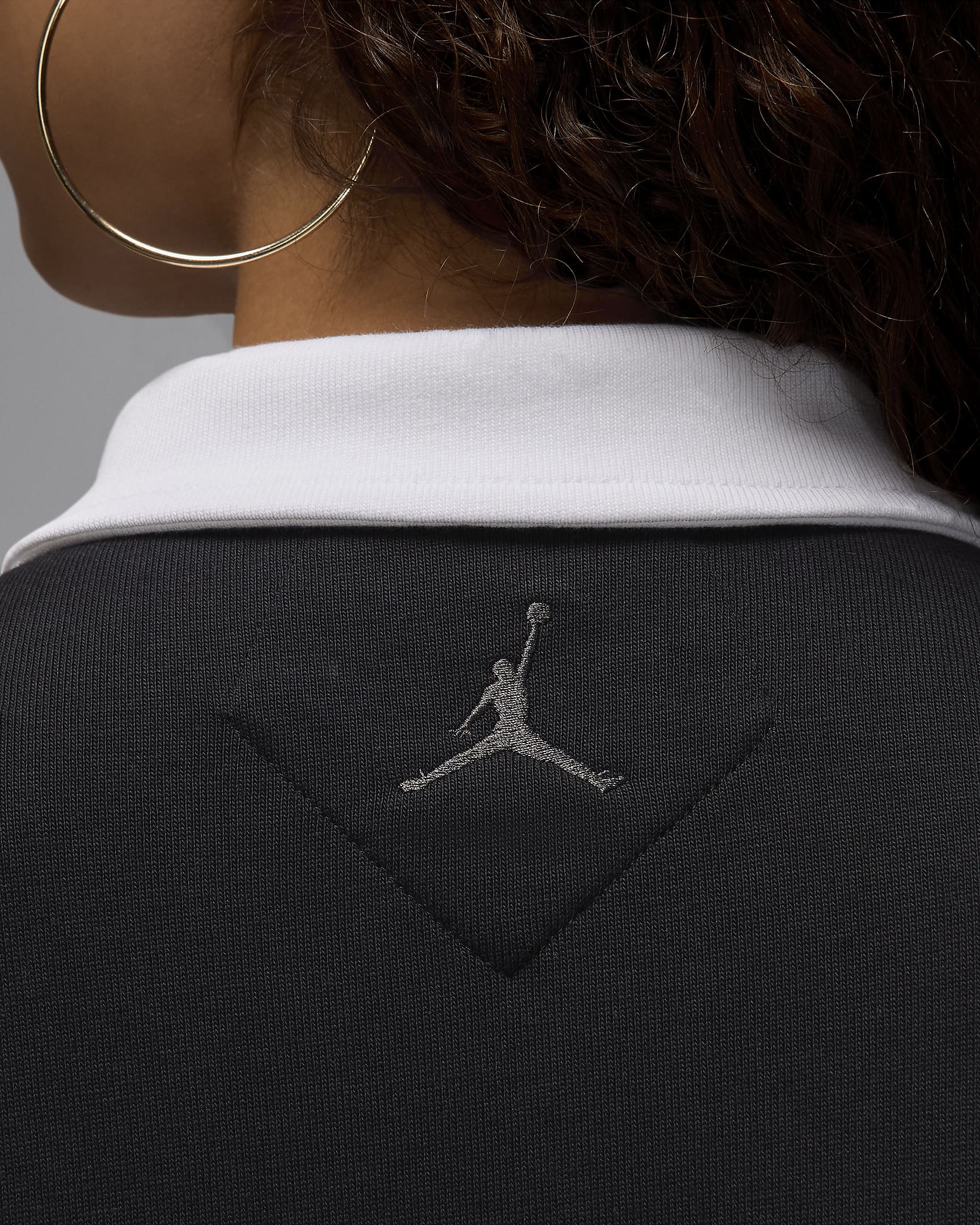 Jordan Women's Long-Sleeve Top - Black/Dark Smoke Grey/White