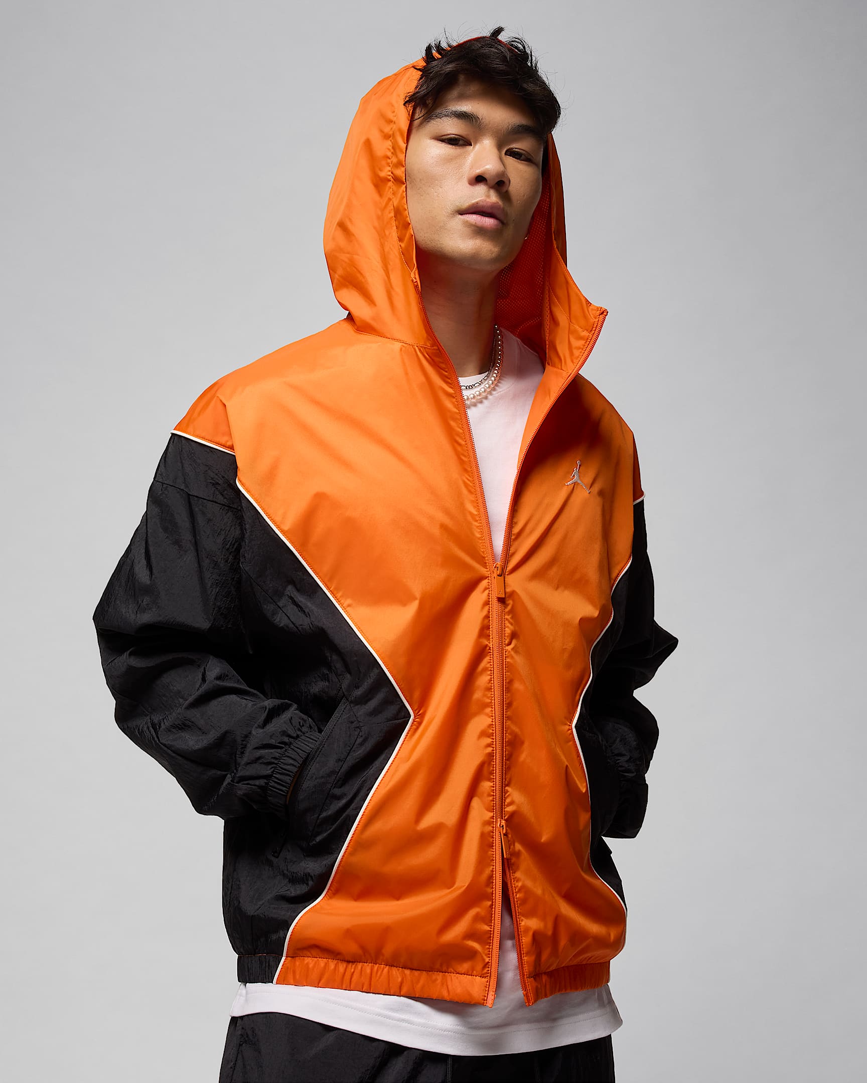 Veste à capuche Draft Jordan Brooklyn pour homme - Starfish/Noir/Sail/Sail