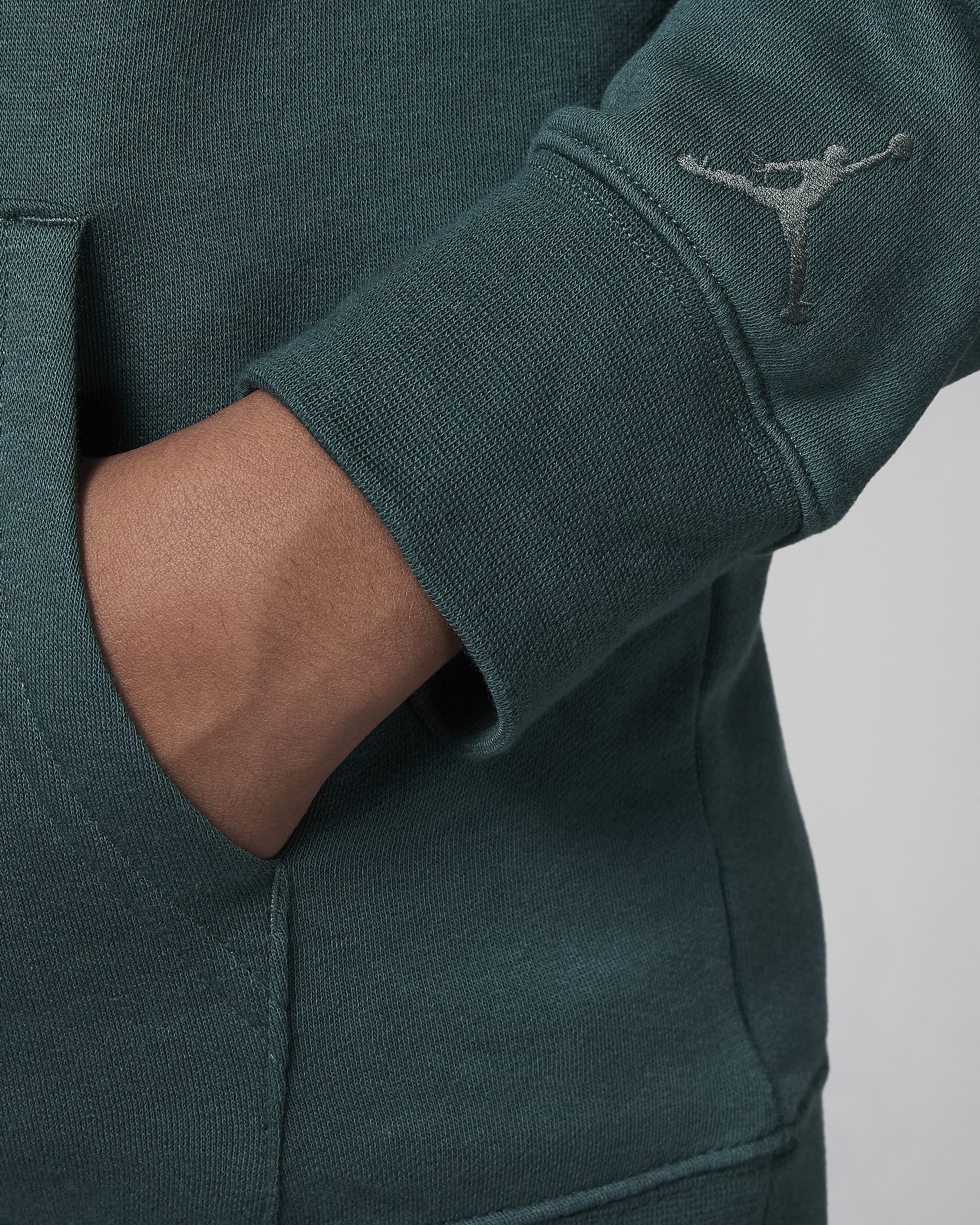 Felpa pullover in fleece con cappuccio Jordan MJ Flight MVP – Ragazzo/a - Oxidized Green