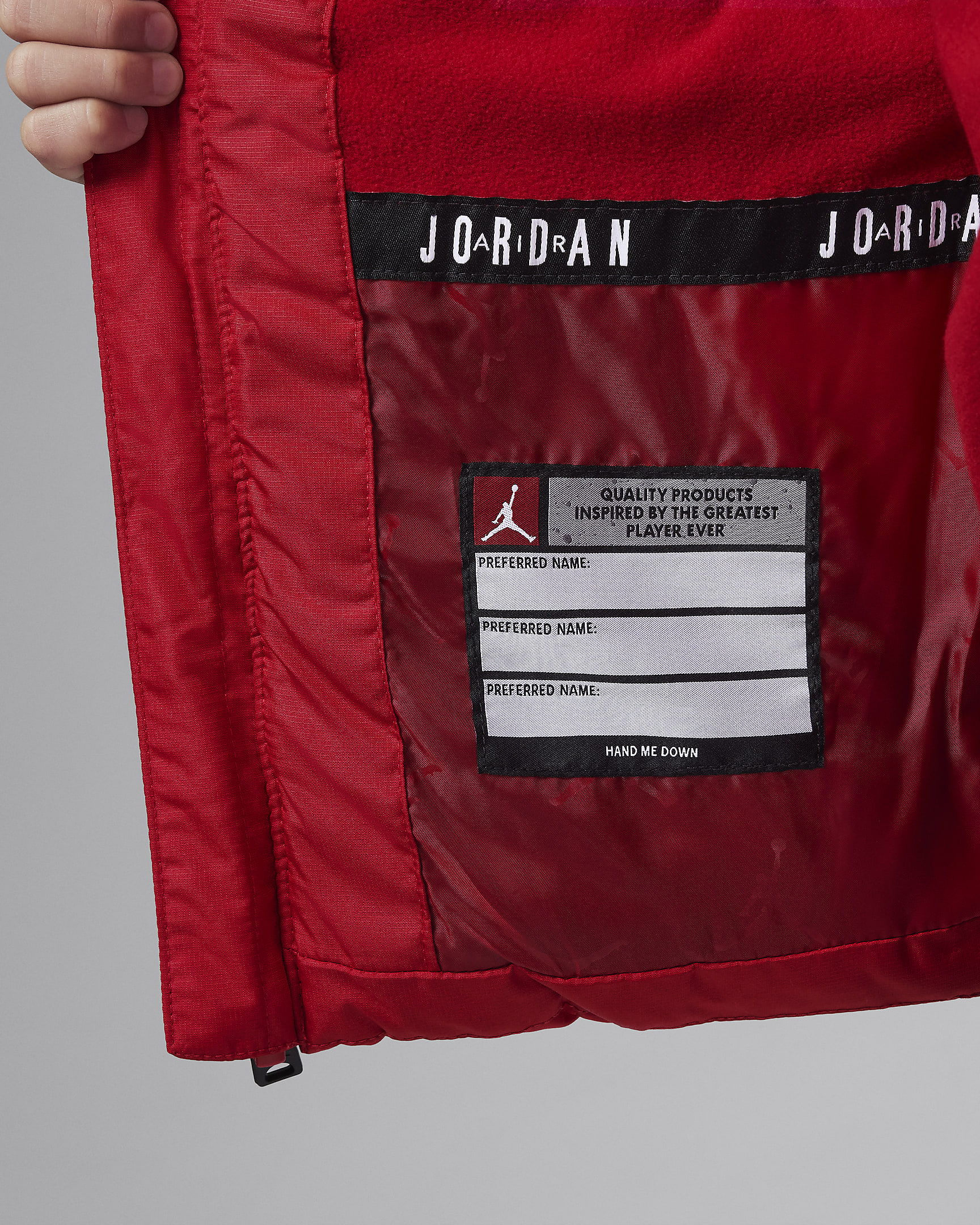 Jordan Little Kids' 2-Fer Jacket - Gym Red/Black