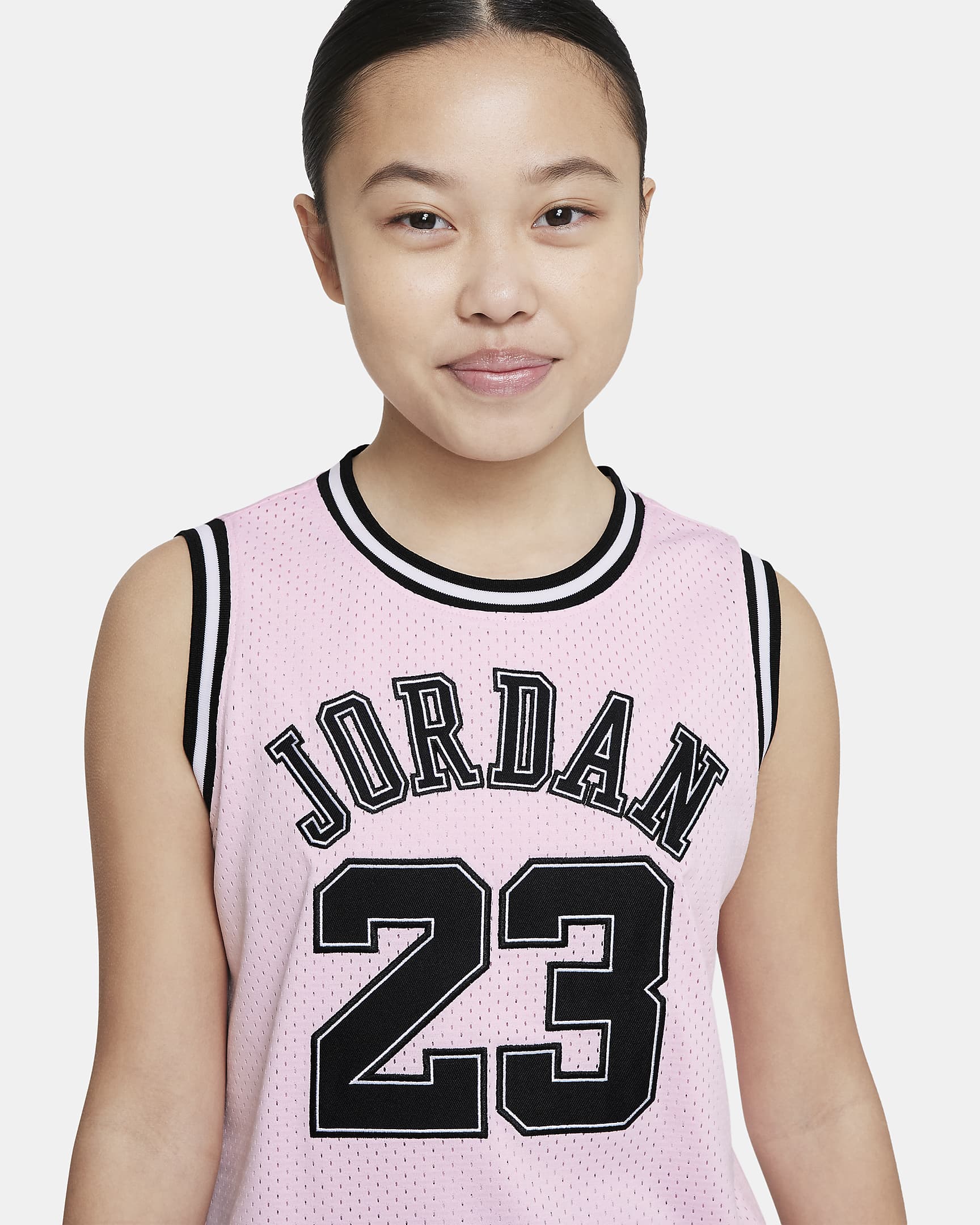 Jordan Big Kids' Recon Cropped Jersey - Pink Foam