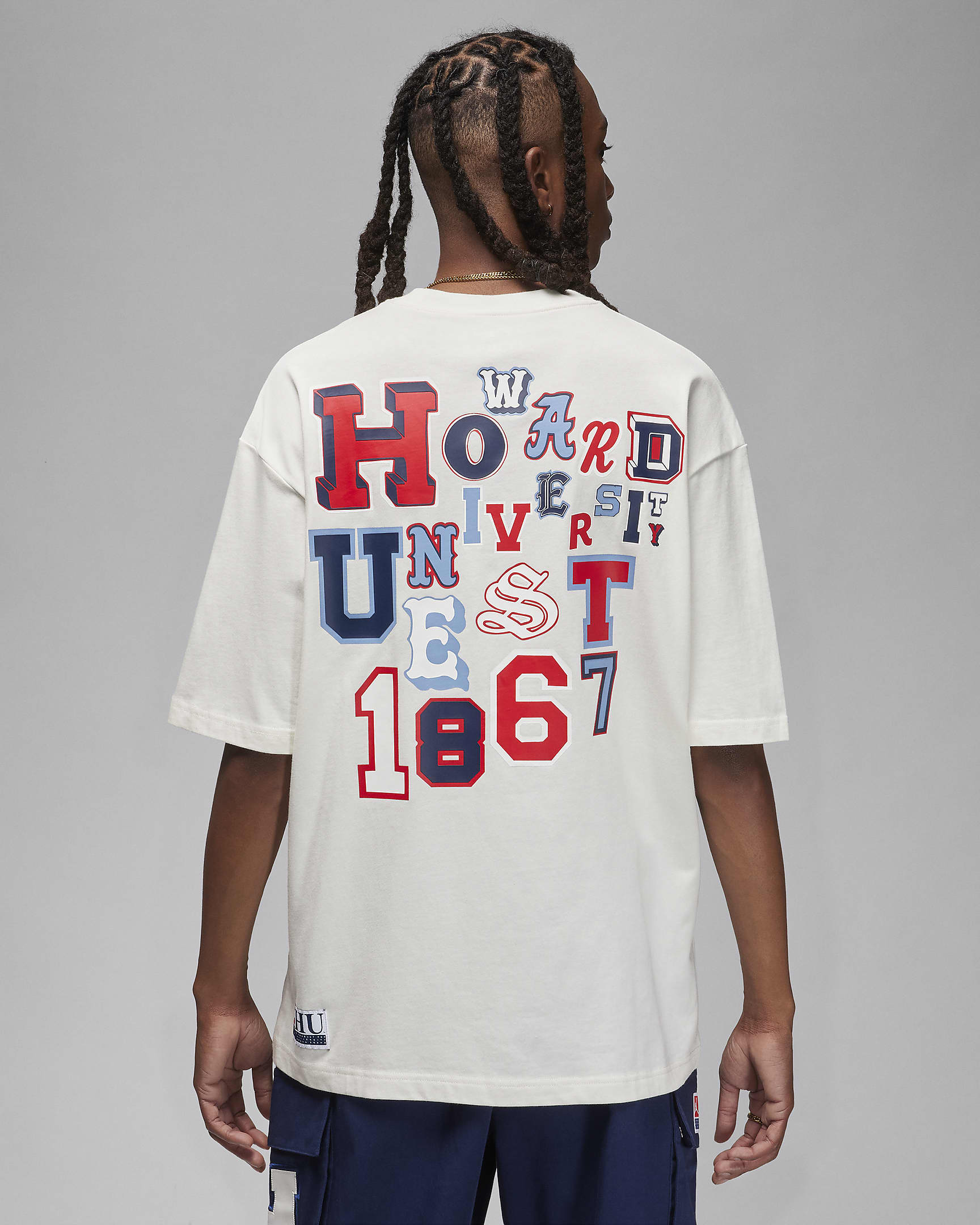 Jordan x Howard University Men's Graphic T-Shirt - Sail