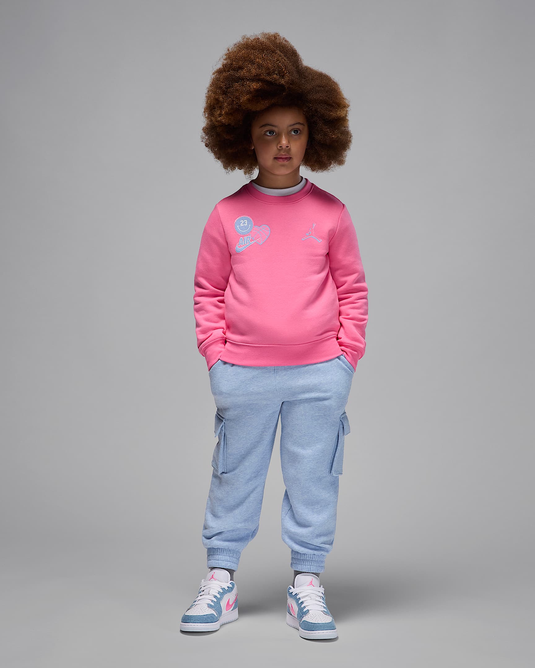 Jordan Blue Jeans and Bling Little Kids' 2-Piece Pants Set - Cobalt Bliss