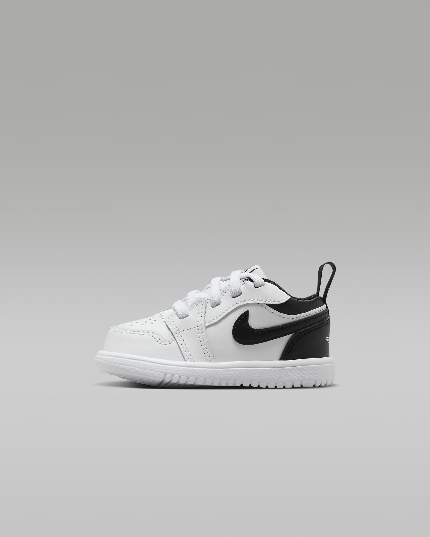 Jordan 1 Low Alt-sko til babyer/småbørn - hvid/hvid/sort