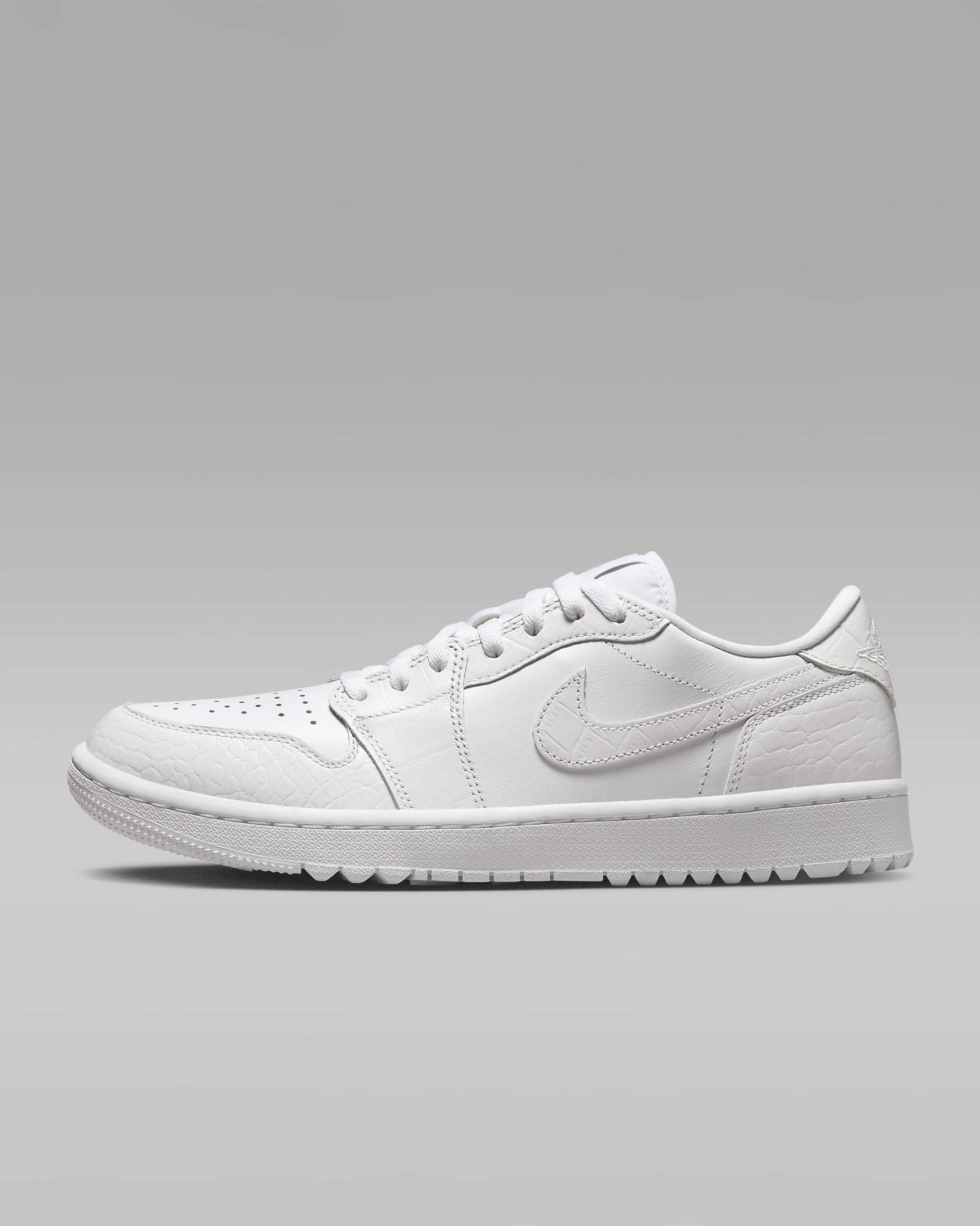 Air Jordan 1 Low G Golf Shoes - White/Pure Platinum/White