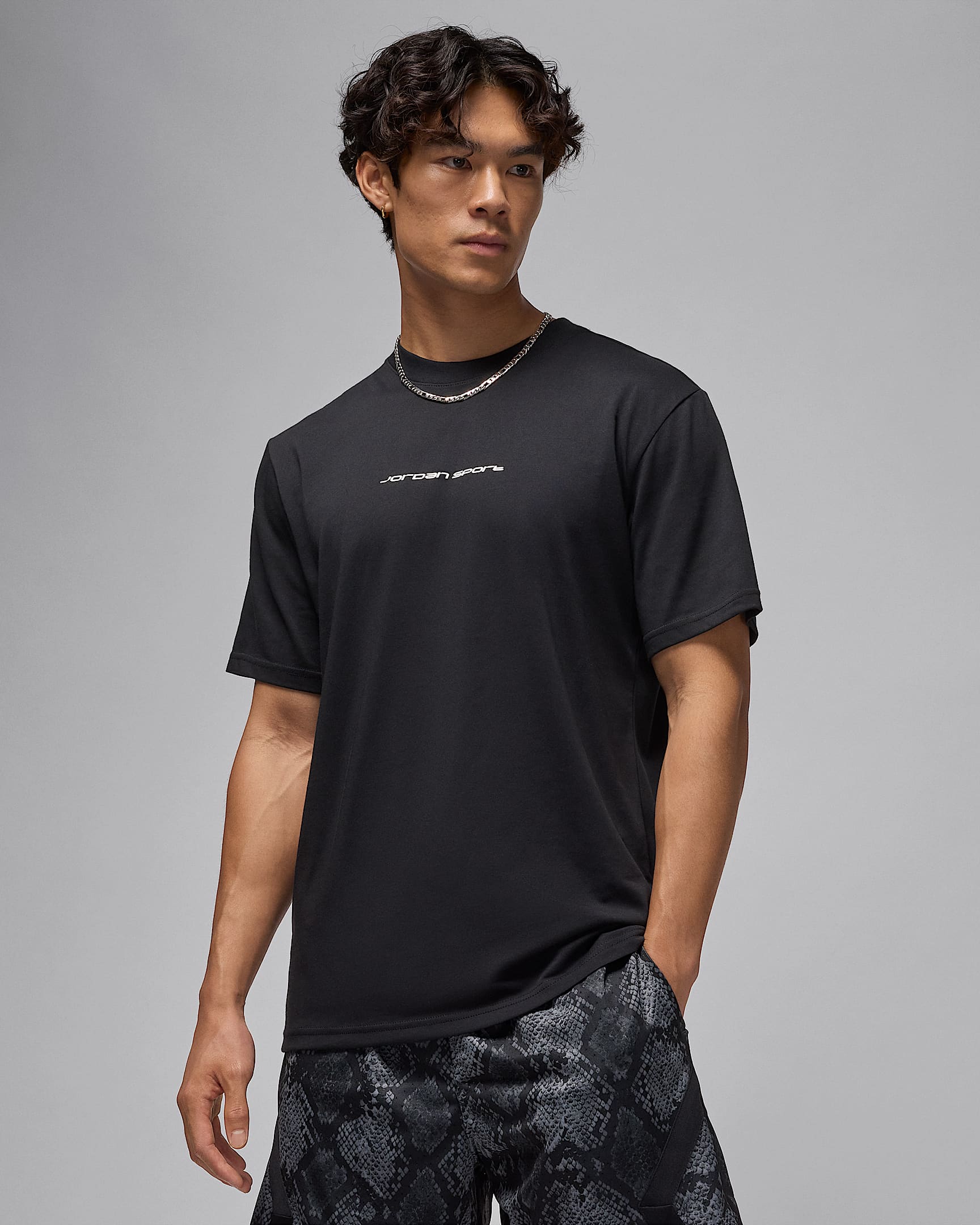 ジョーダン スポーツ メンズ Dri-FIT Tシャツ - ブラック/ホワイト